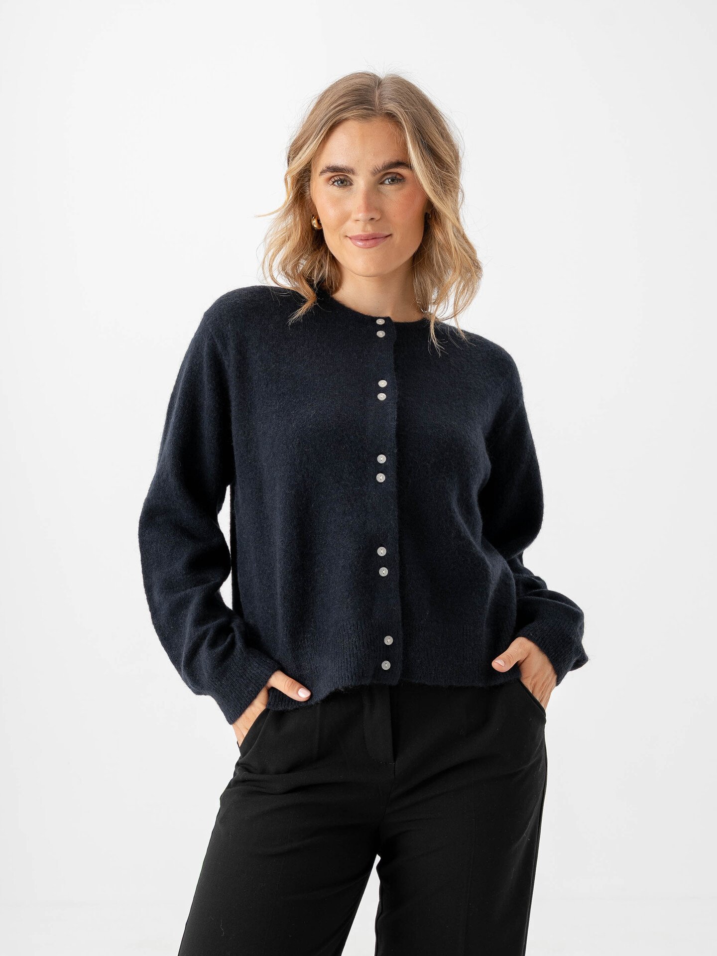 Part Two Ninell Cardigan Dark Navy