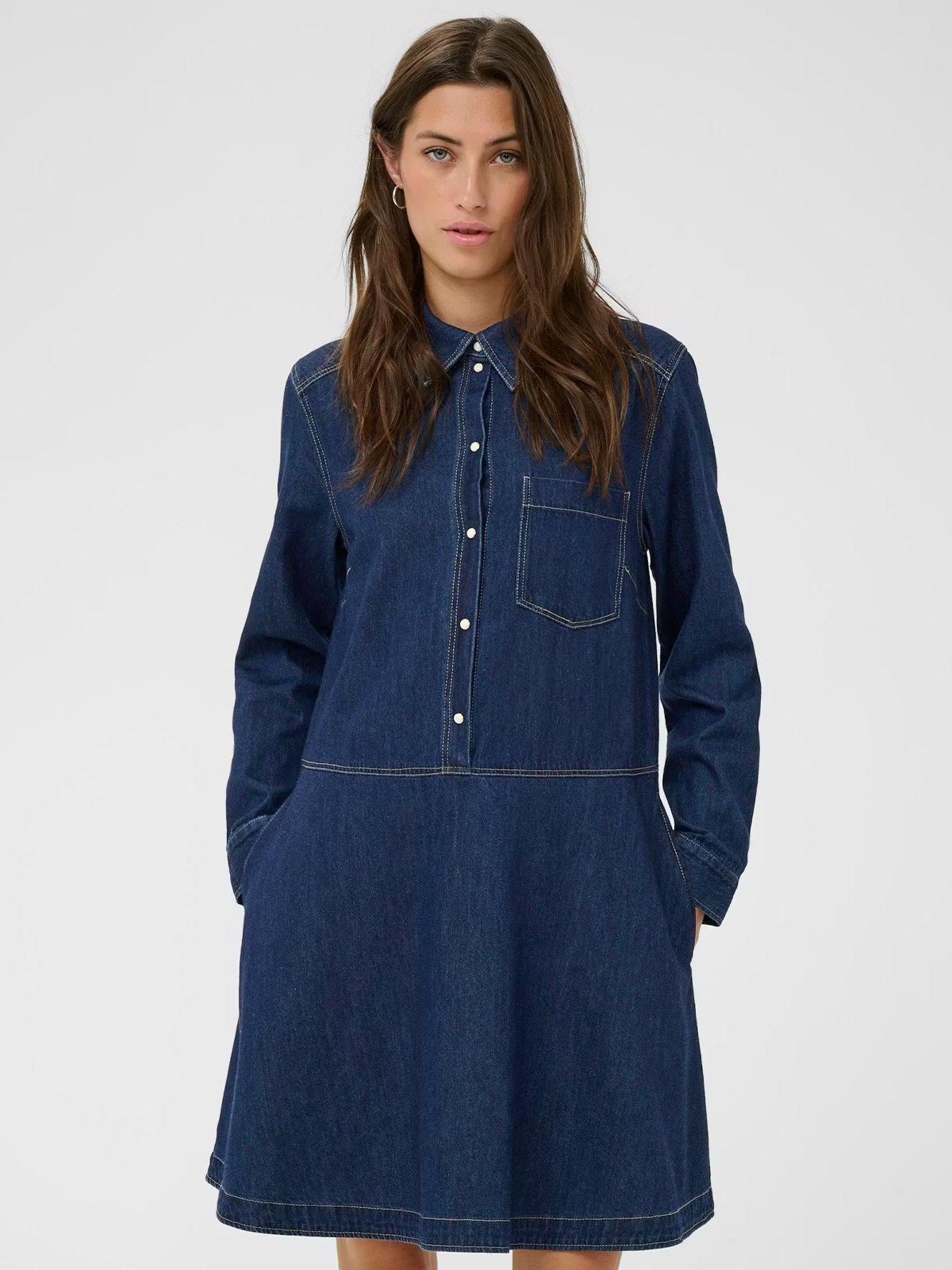 Part Two Augustine Dress Dark Blue Denim