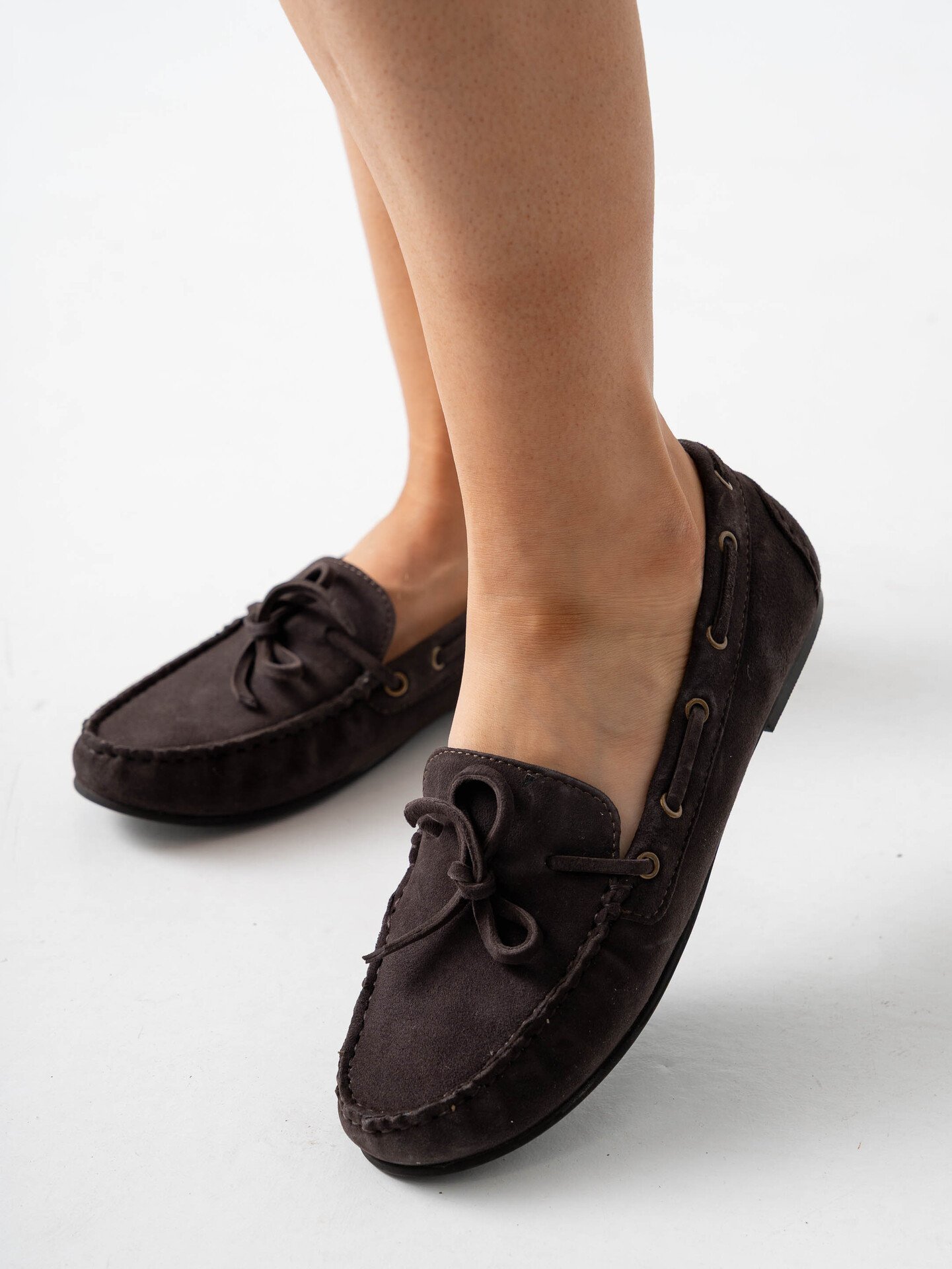 Roberto Rosso Nara Loafer suede Dark Brown