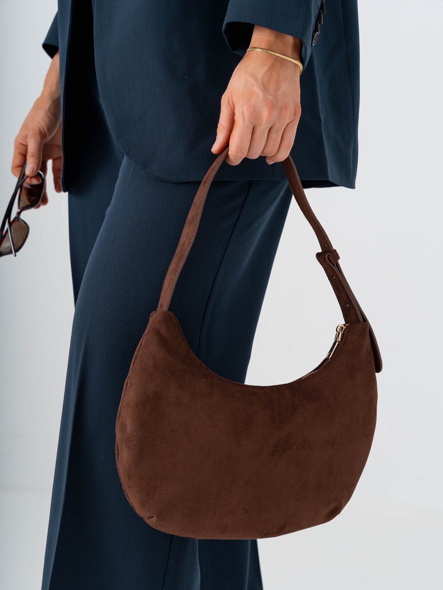 Roberto Rosso Noce Handbag Dark Brown