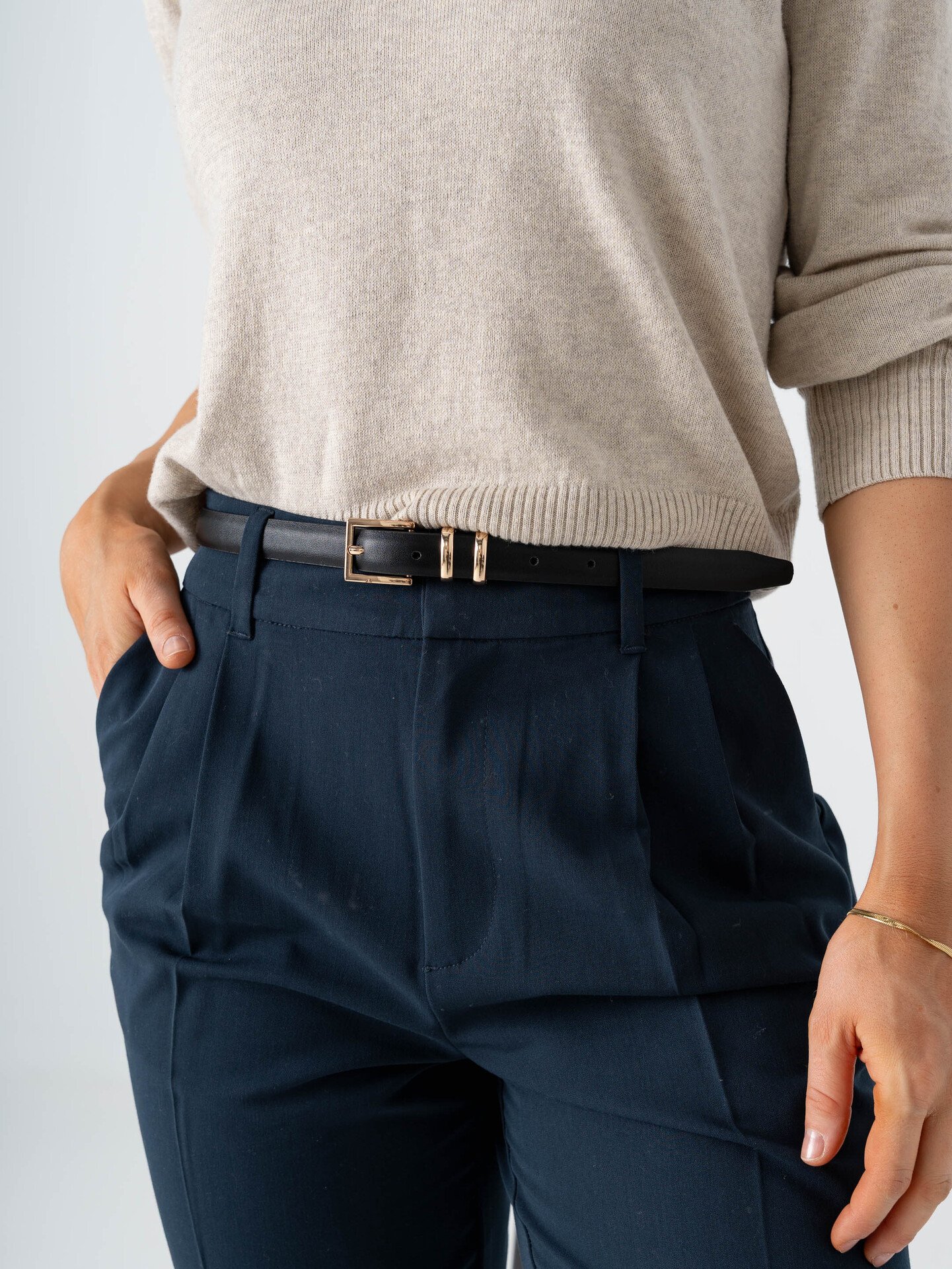 Roberto Rosso Zeno Belt Slim Black