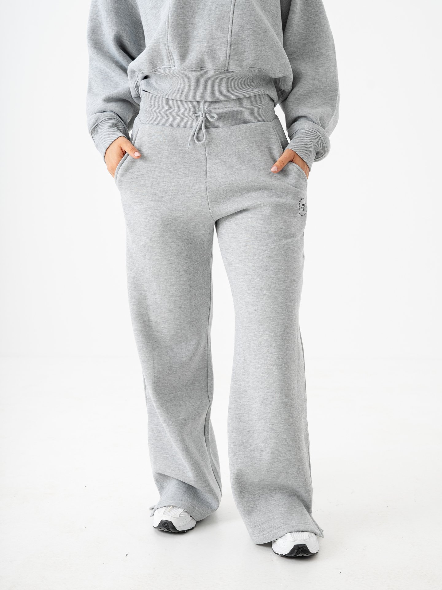 Röhnisch Soft Sweat Wide Pants Grey Melange