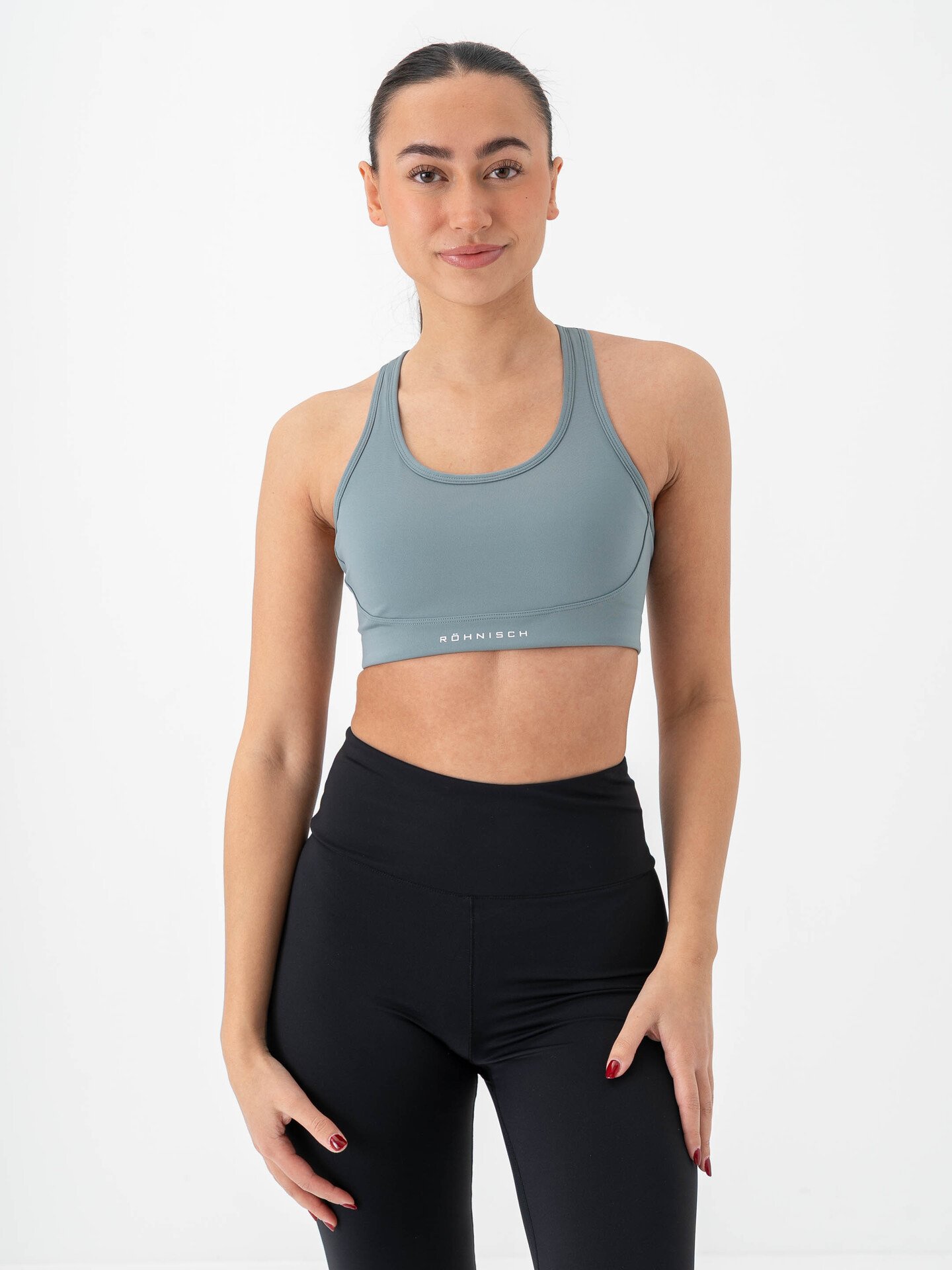 Röhnisch Flattering Mesh Sportsbra Stormy Sea