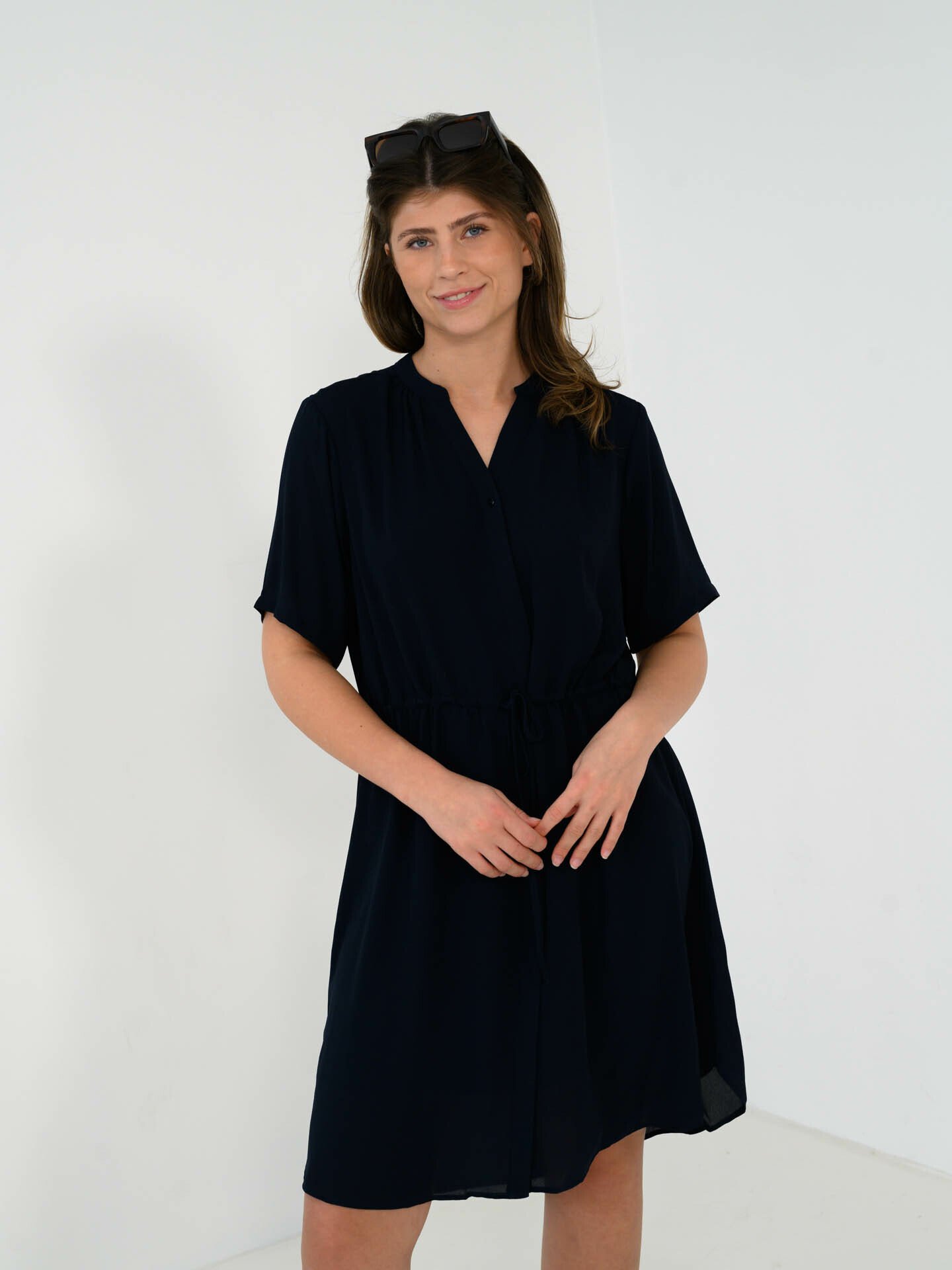 Selected Femme Damina SS Dress Dark Sapphire