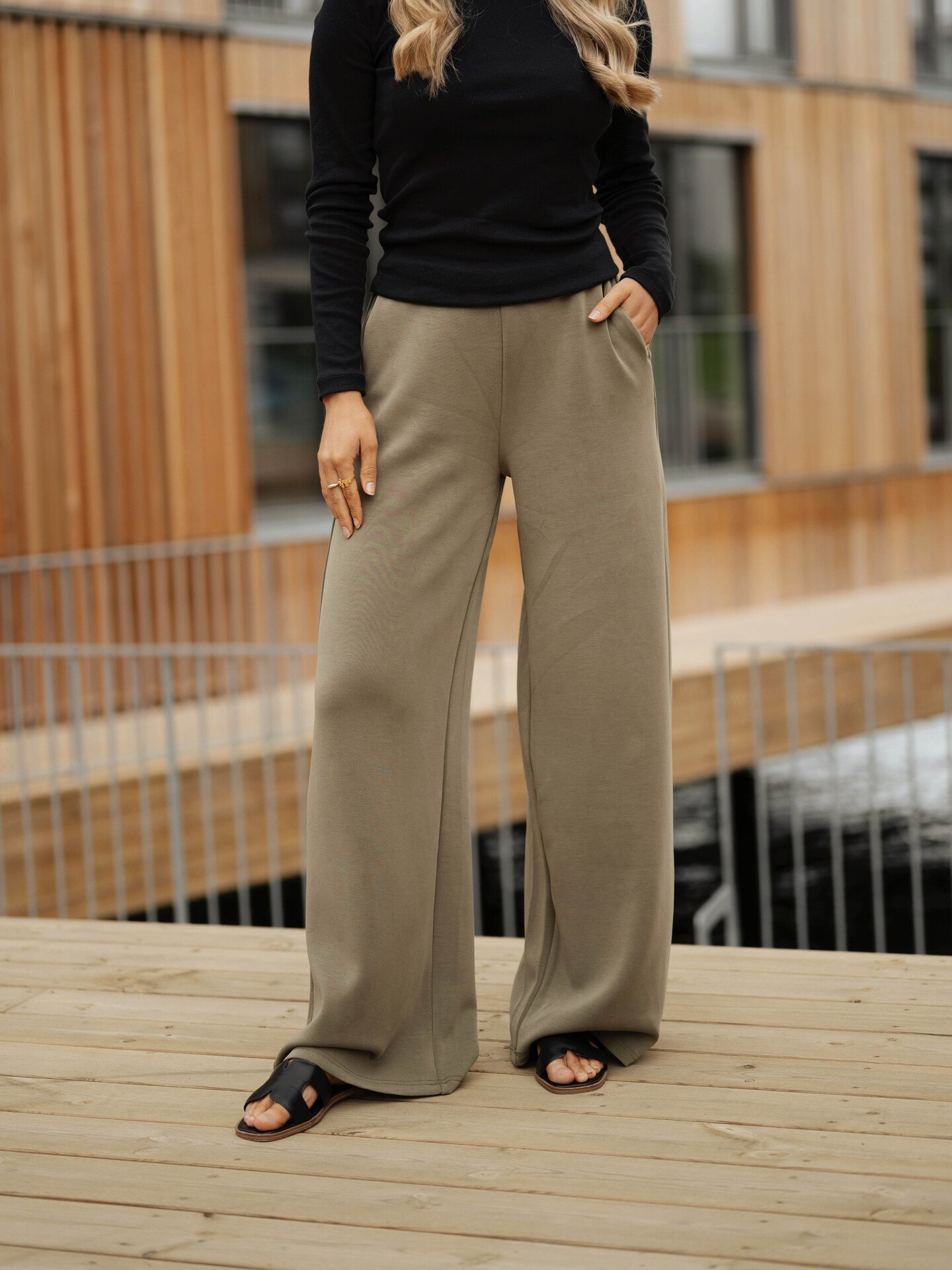 Selected Femme Tenny-Blue High Waist Pant Kalamata