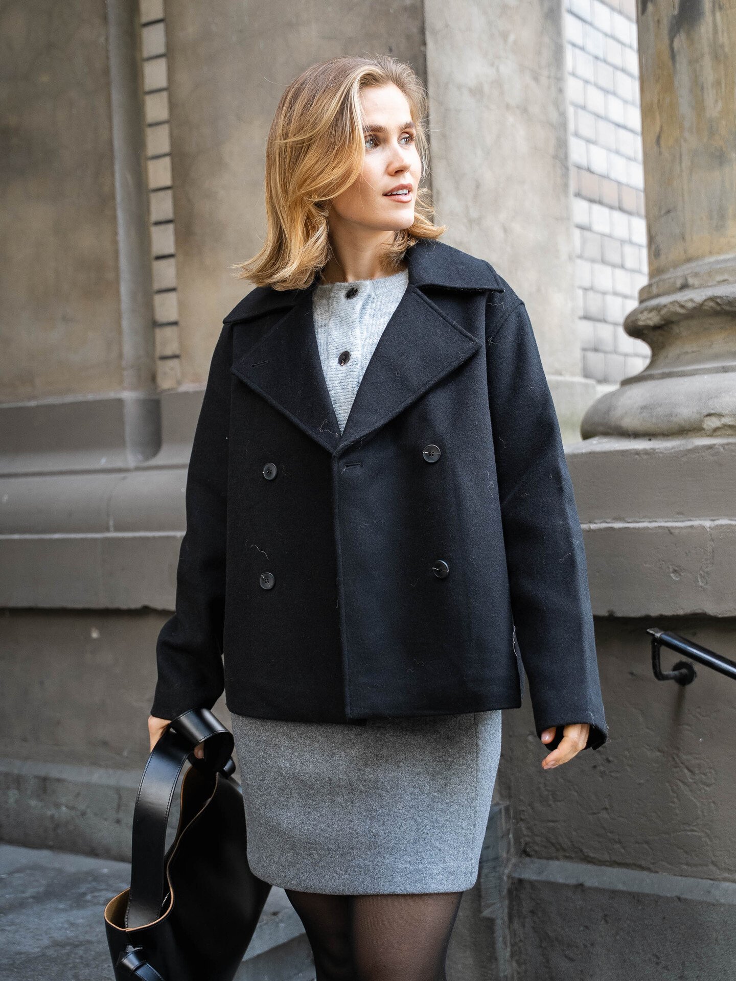 Selected Femme Alma Lano Jacket Black