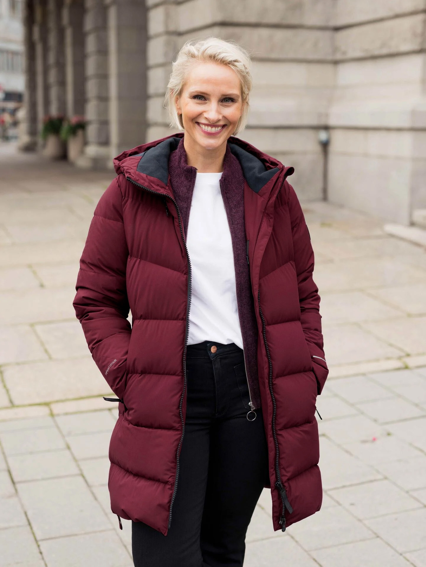 Twentyfour Mode Maya Dunparkas Mørk Burgunder