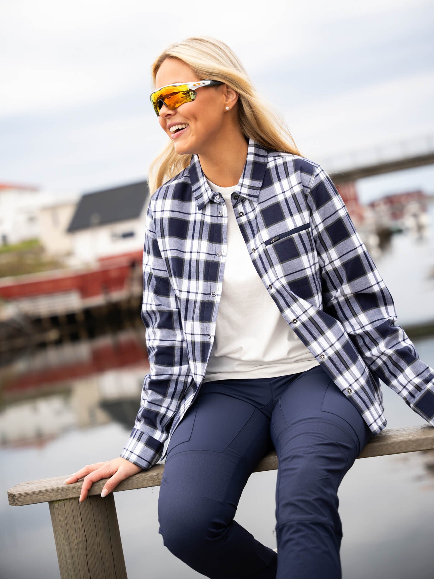 Twentyfour Mode Hike Skjorte Marineblå