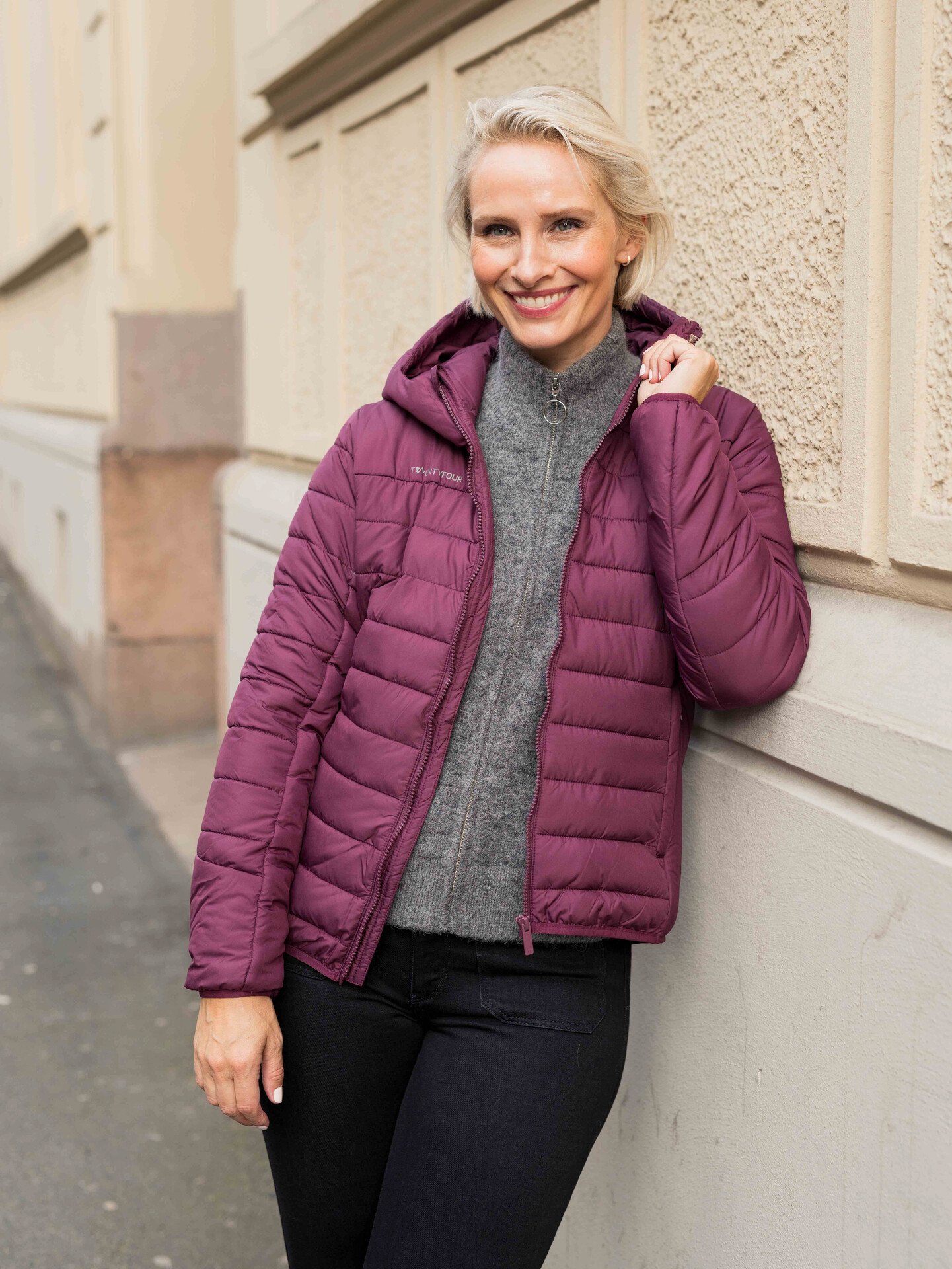 Twentyfour Mode Thermal Jakke Mørk Burgunder