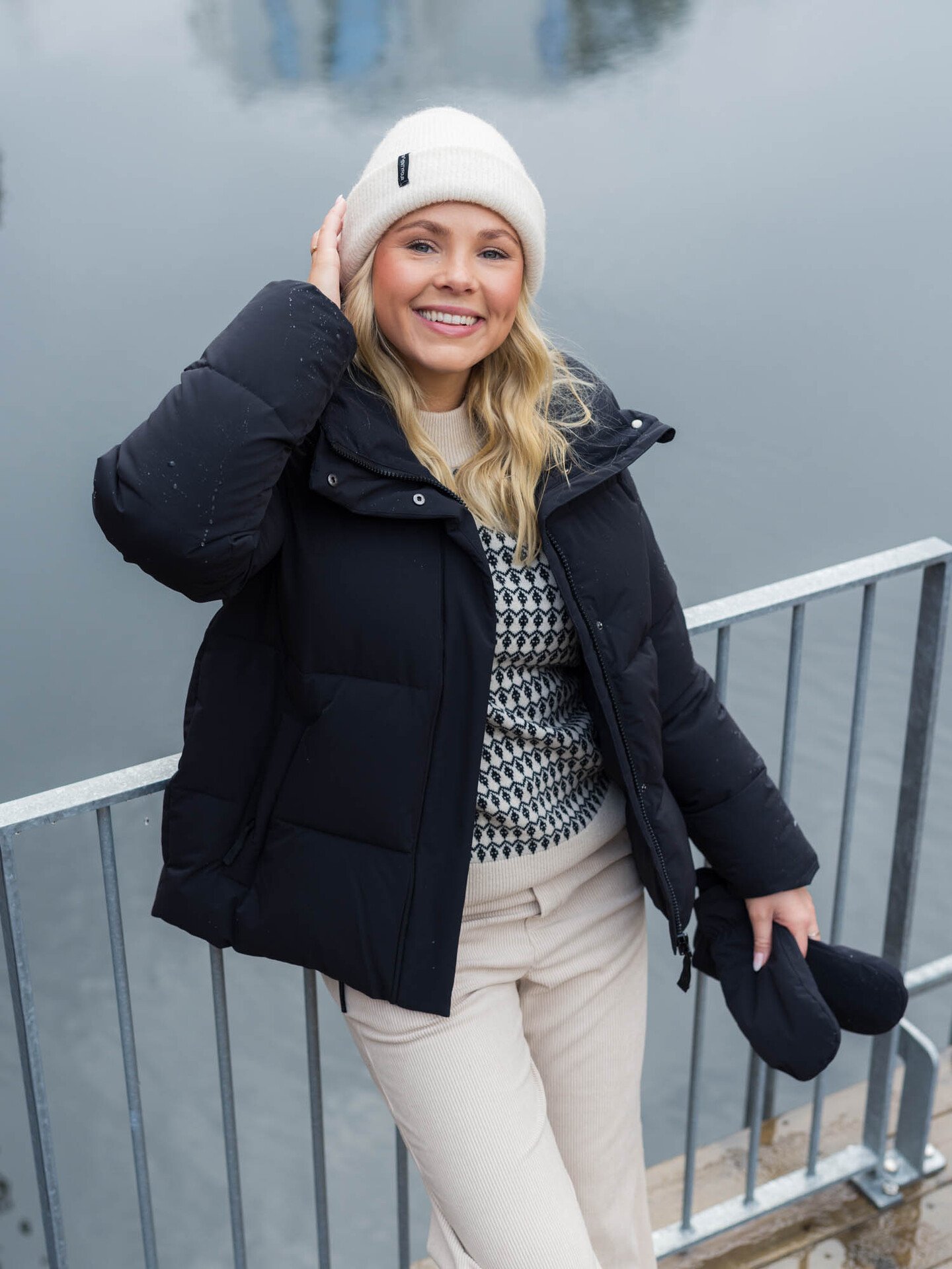 Twentyfour Mode Mia Puffer Sort