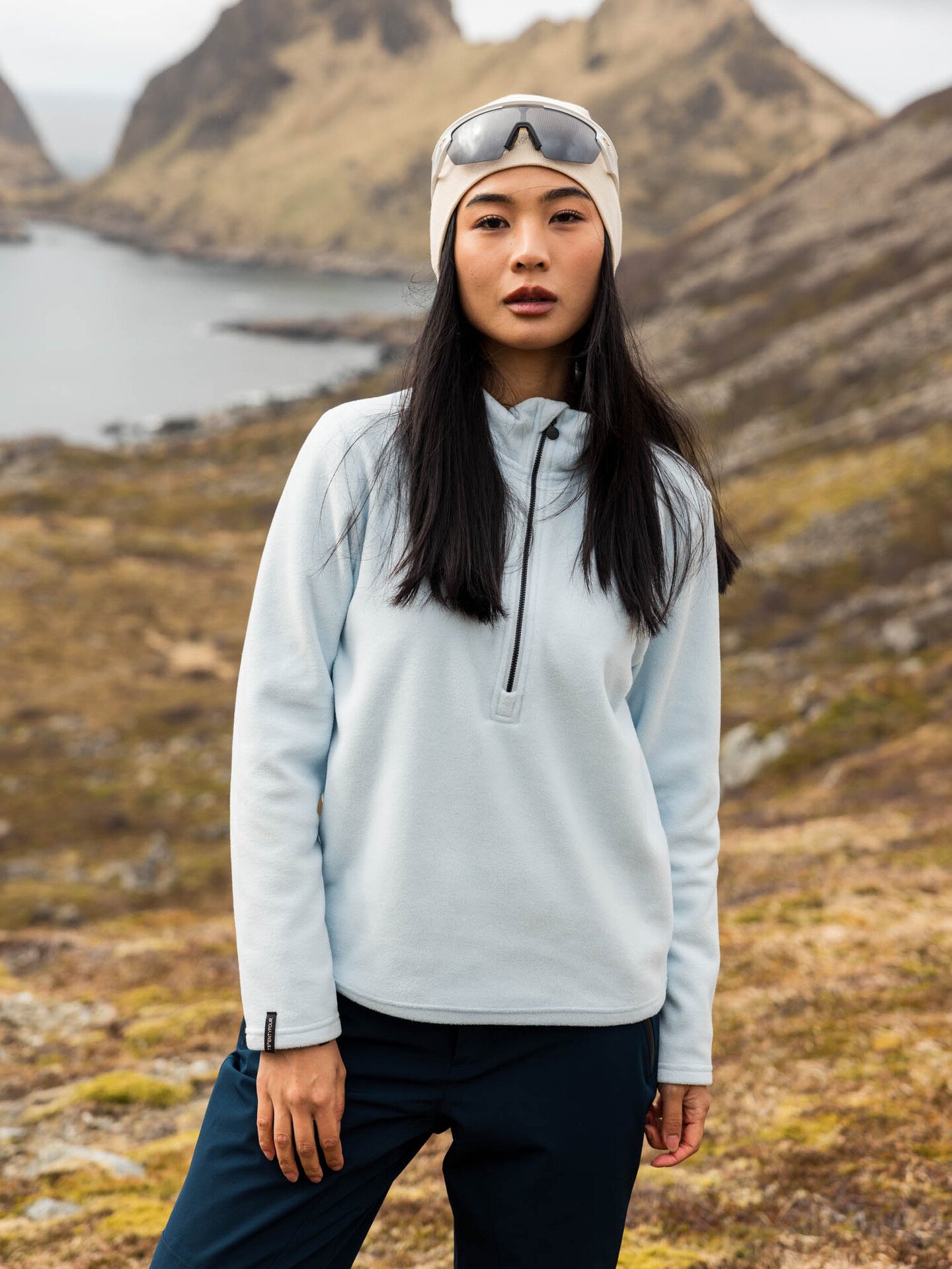 Twentyfour Aurora Half Zip Fleece Isblå