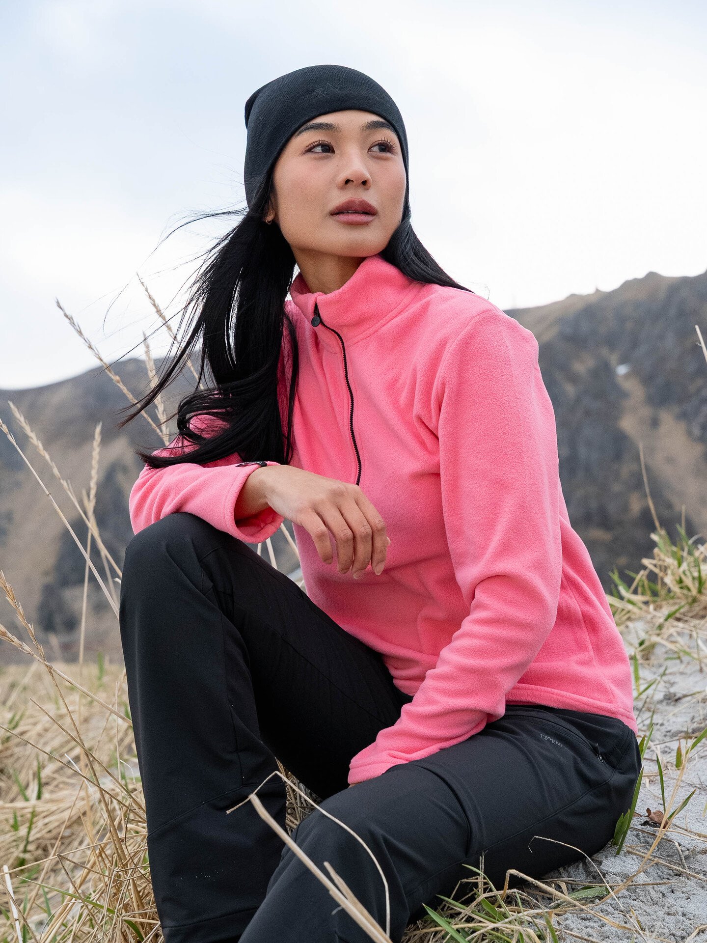 Twentyfour Aurora Half Zip Fleece Rosa