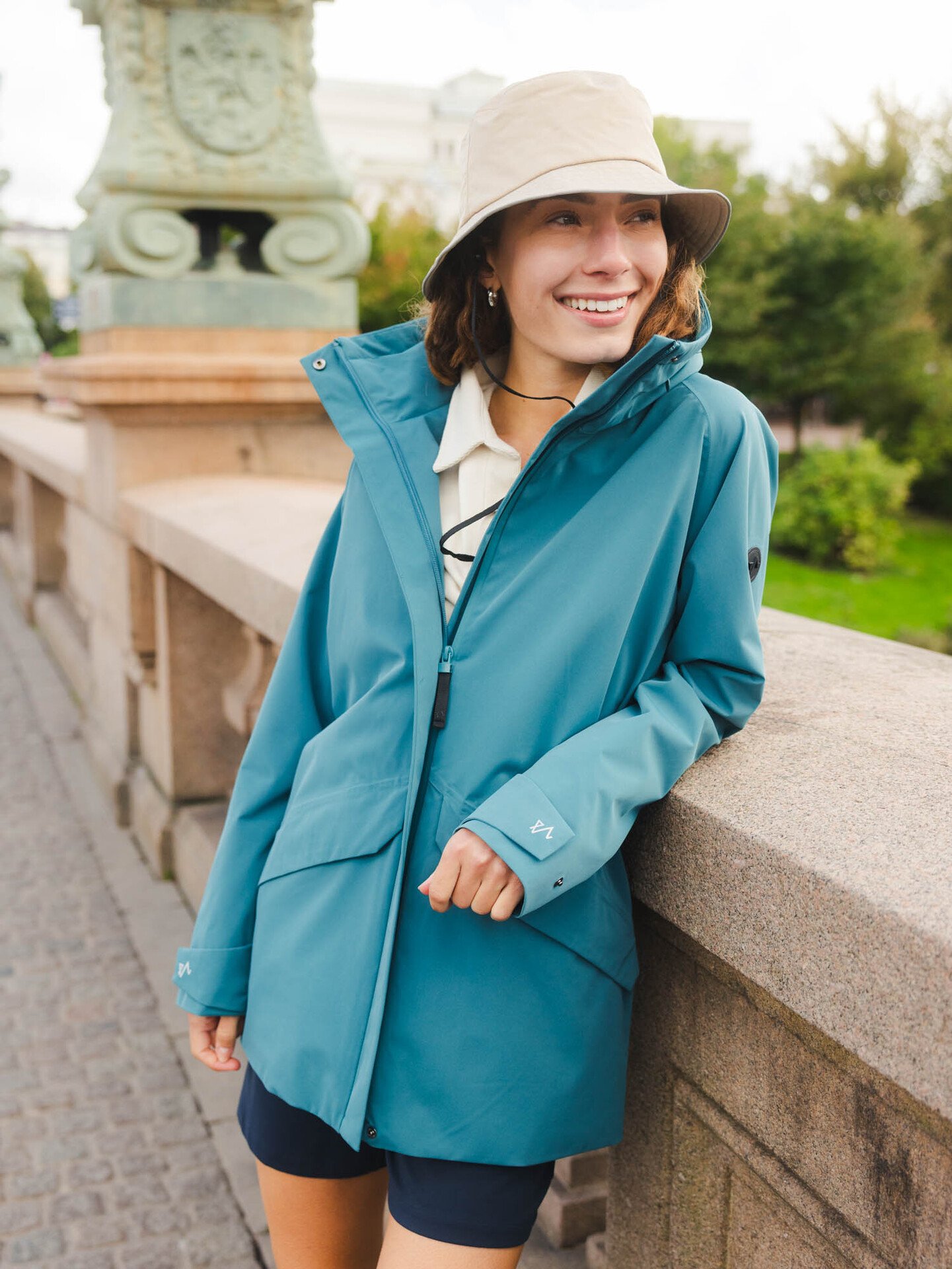 Twentyfour Mode 2-Lags Skalljakke Blågrønn