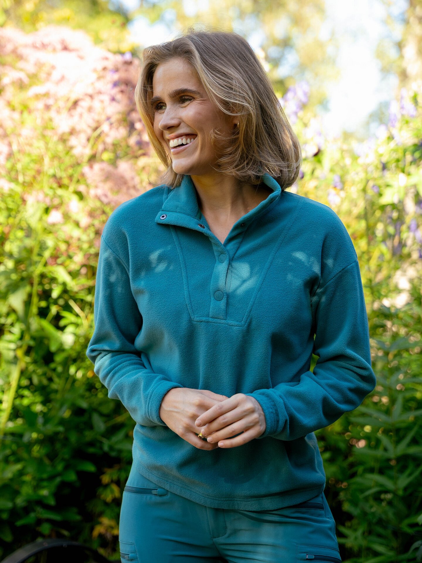 Twentyfour Venture Roam Half Zip Fleece Blågrønn