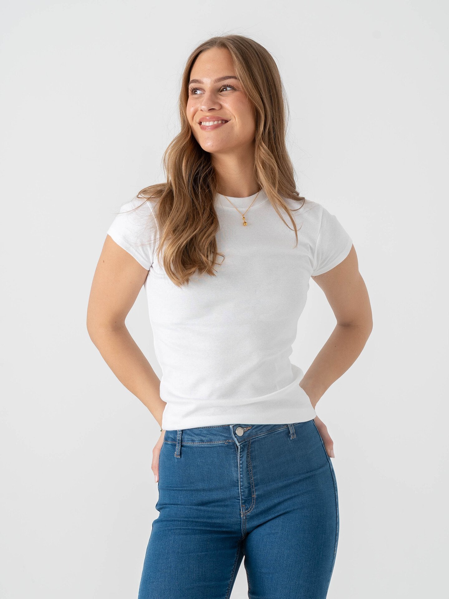 Topshop Everyday Short Sleeve Top Snow White