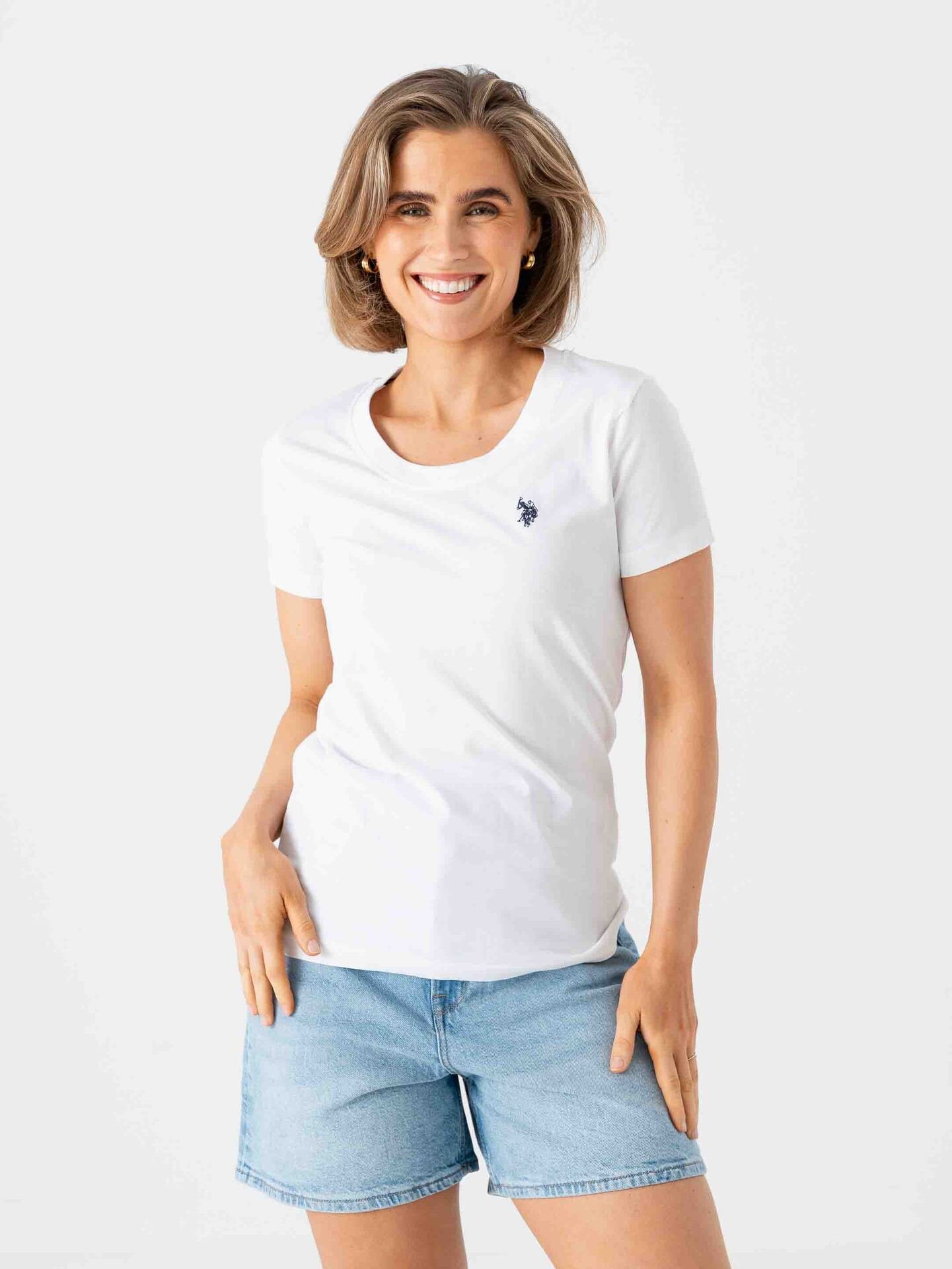 U.S. Polo Assn. Amy O-Neck Tee White