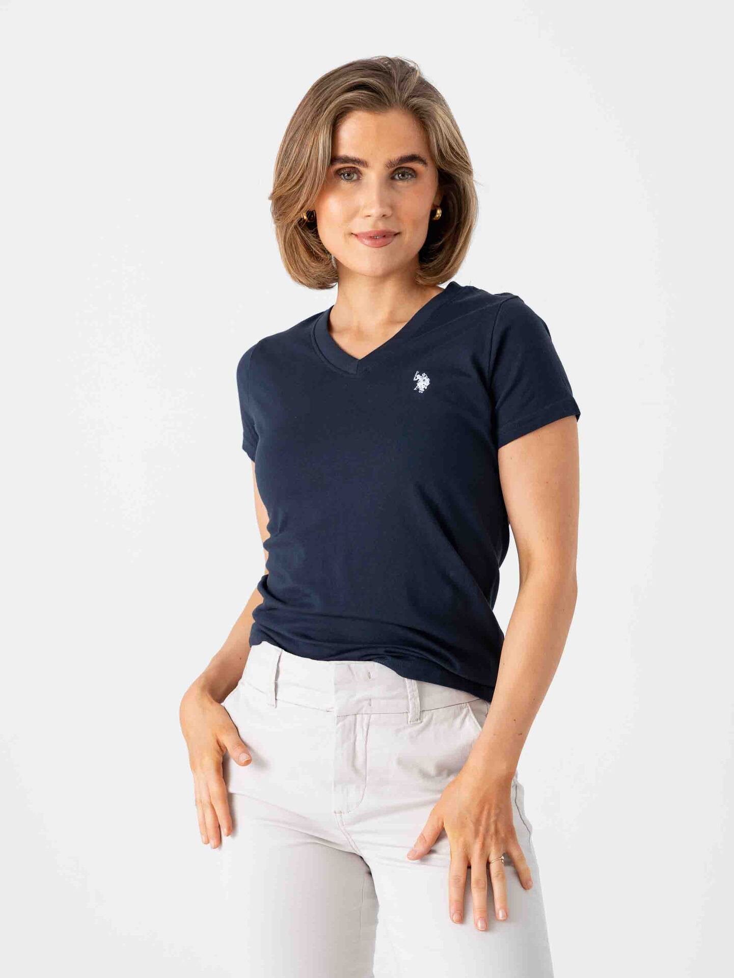 U.S. Polo Assn. Assia V-Neck Tee Dark Sapphire