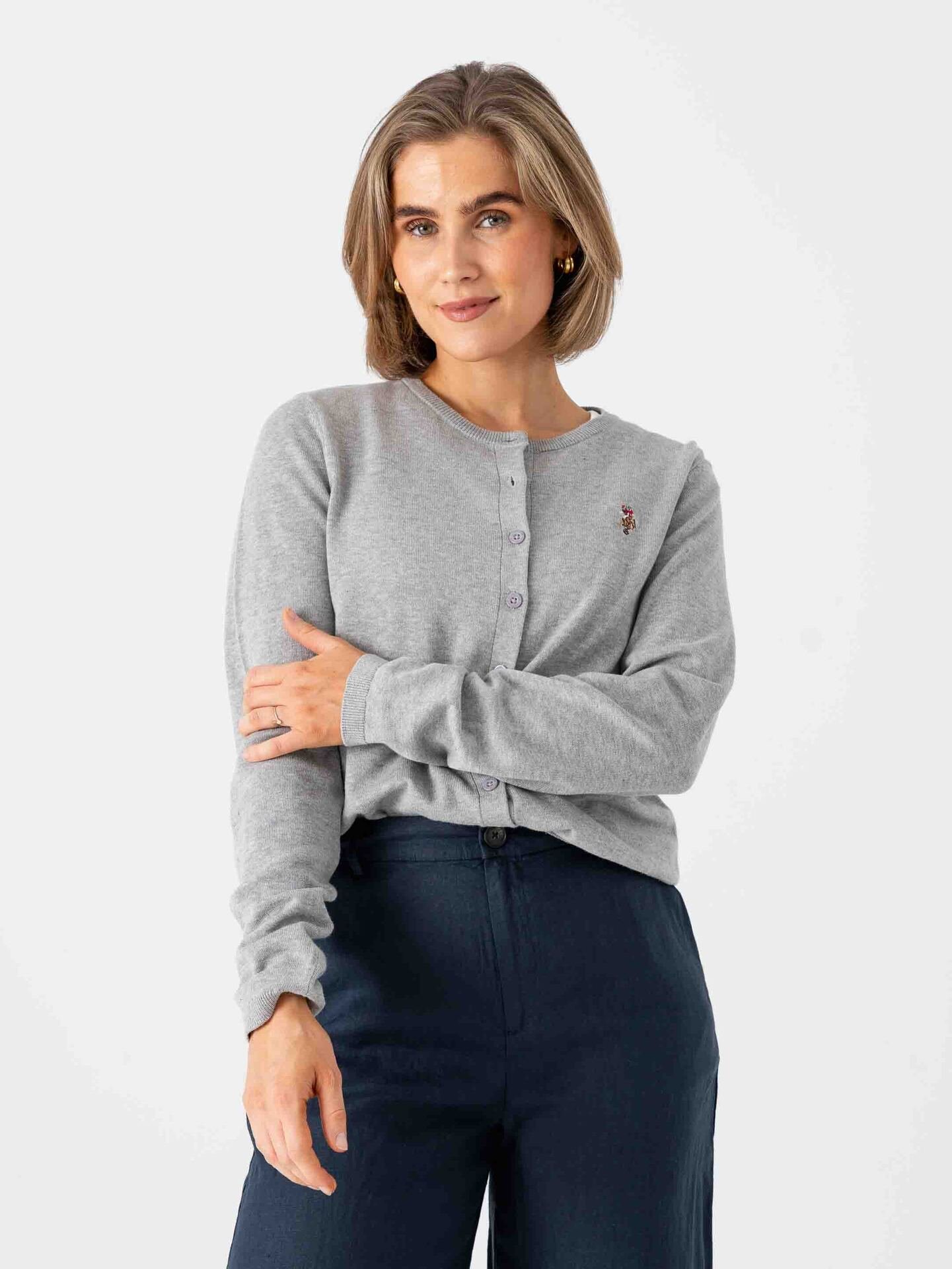 U.S. Polo Assn. Kimmi Regular Cardigan Grey Melange