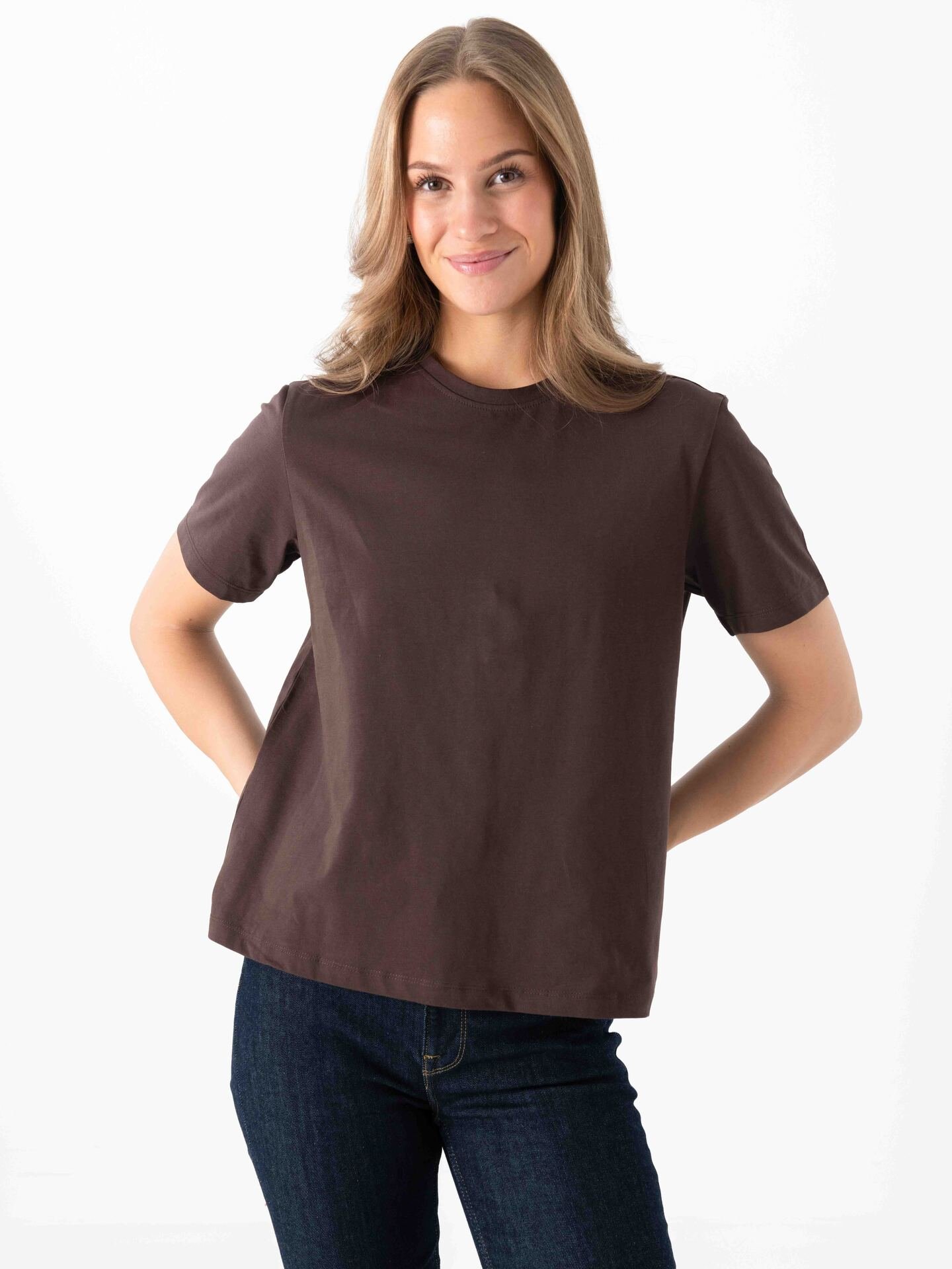 Vila Nora Short Sleeve T-Shirt Coffee Bean