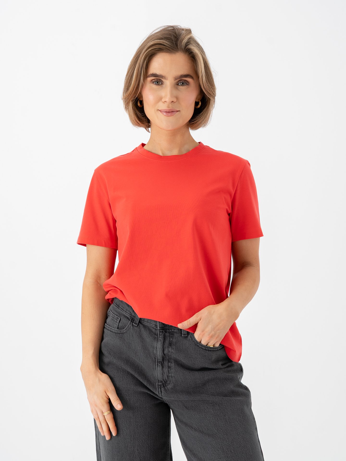 Vila Nora Short Sleeve T-Shirt Hibiscus