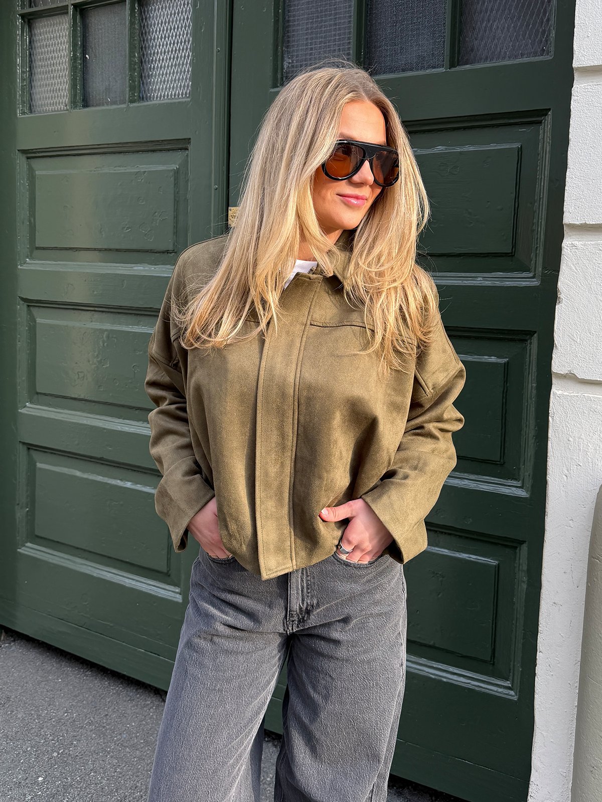 Vila Viral Long Sleeve Jacket Ivy Green