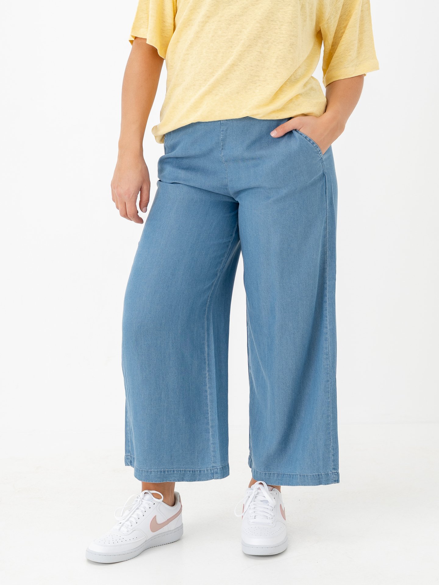 Vero Moda Bree MR Wide Tencel Culotte Medium Blue Denim