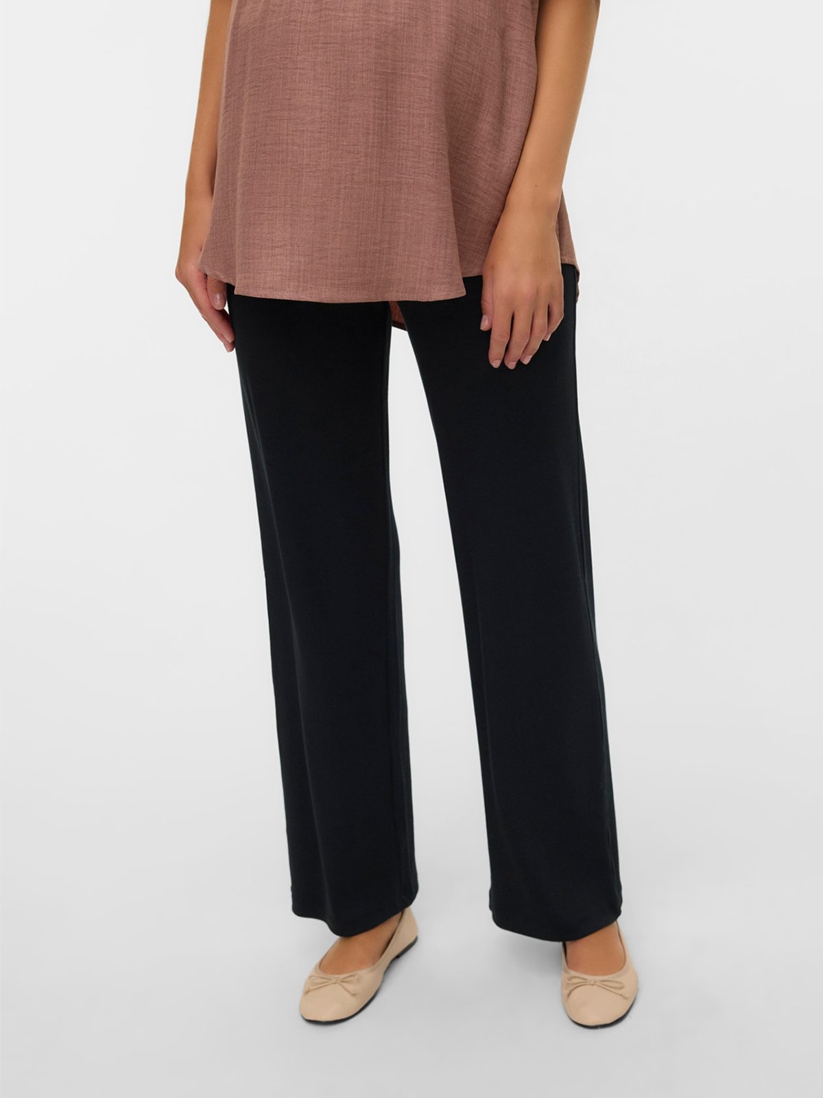 Vero Moda Maternity Emily Jersey High Waist Relaxed Leggings Black