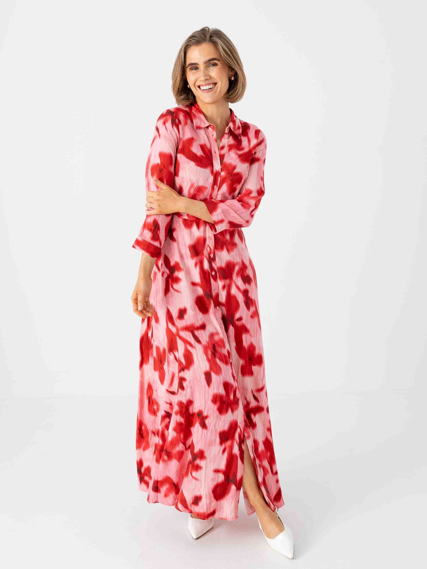 Y.A.S Savanna Long Shirt Dress Moonlite Mauve Cammy