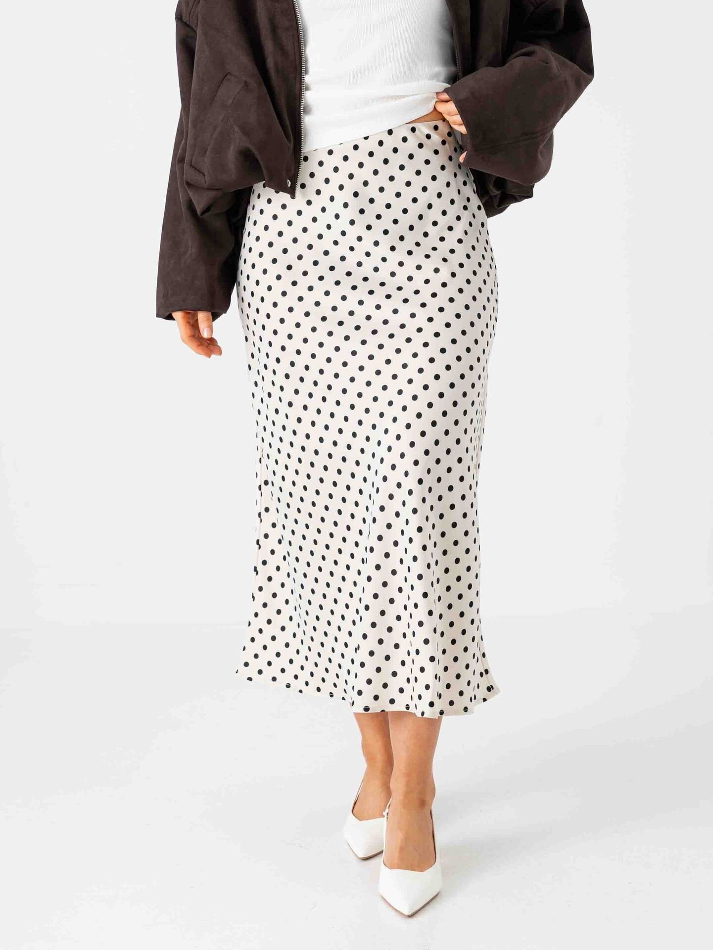 Y.A.S Pella High Waist Midi Skirt Hvit