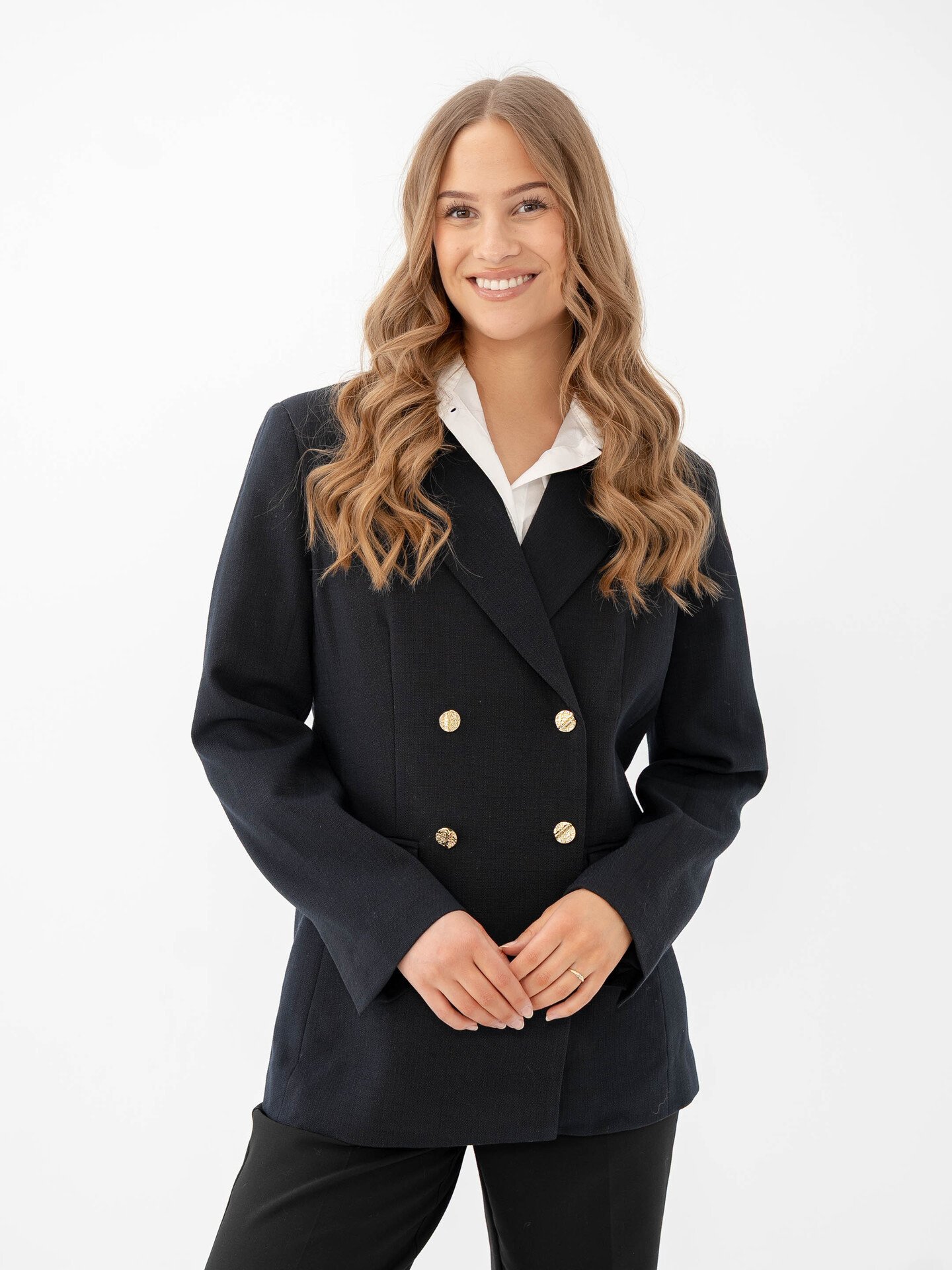 Y.A.S Imula Long Sleeve Blazer Navy Blazer