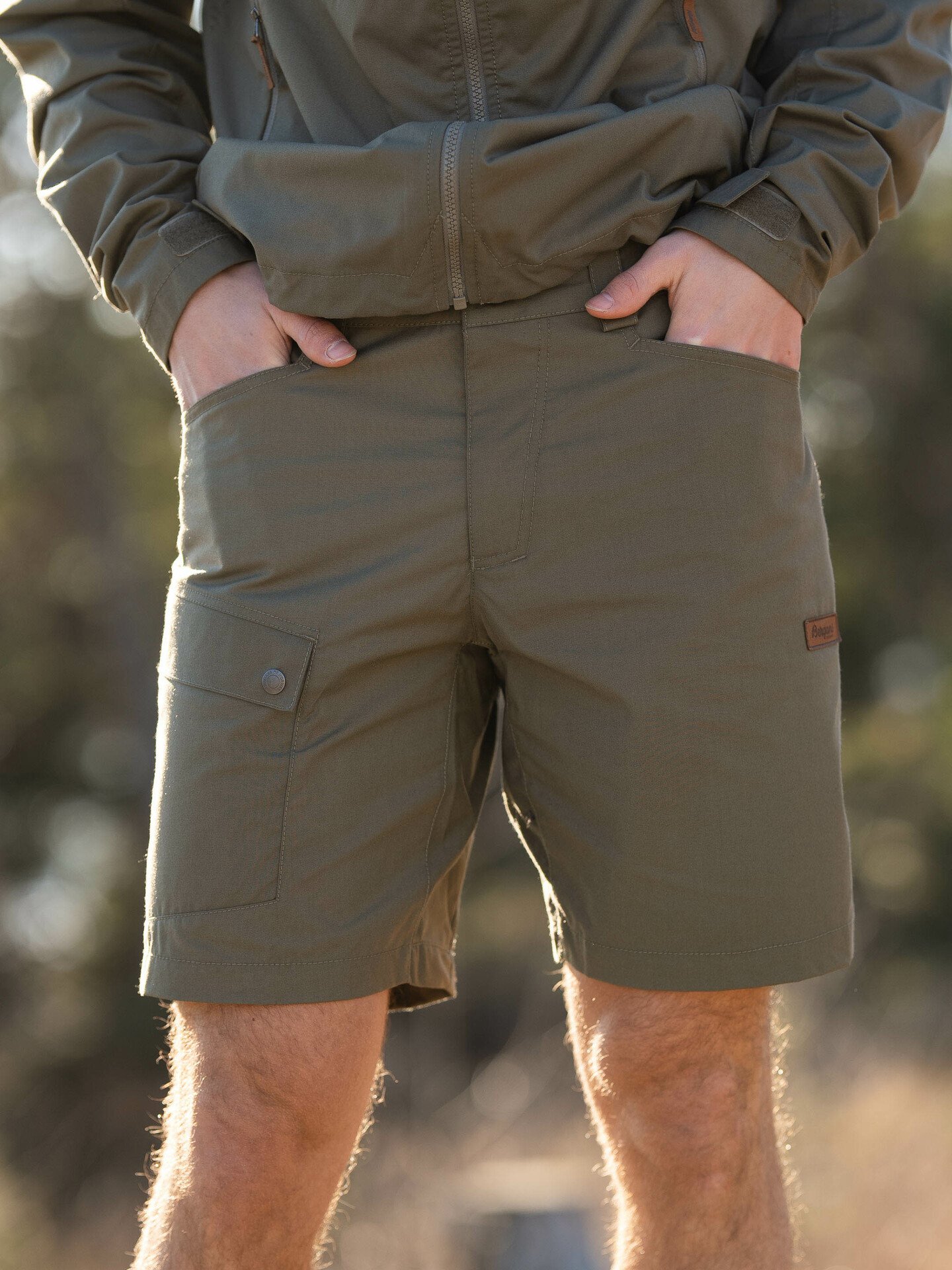 Bergans Nordmarka Leaf Light Shorts Men Green Mud