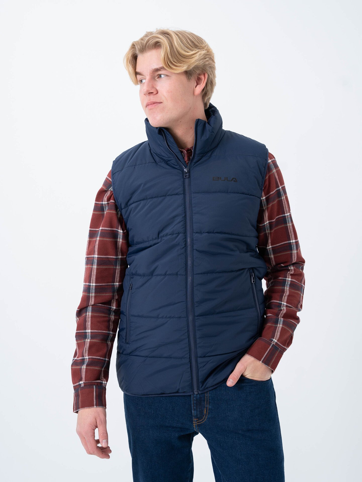 Bula Puffer Vest Navy