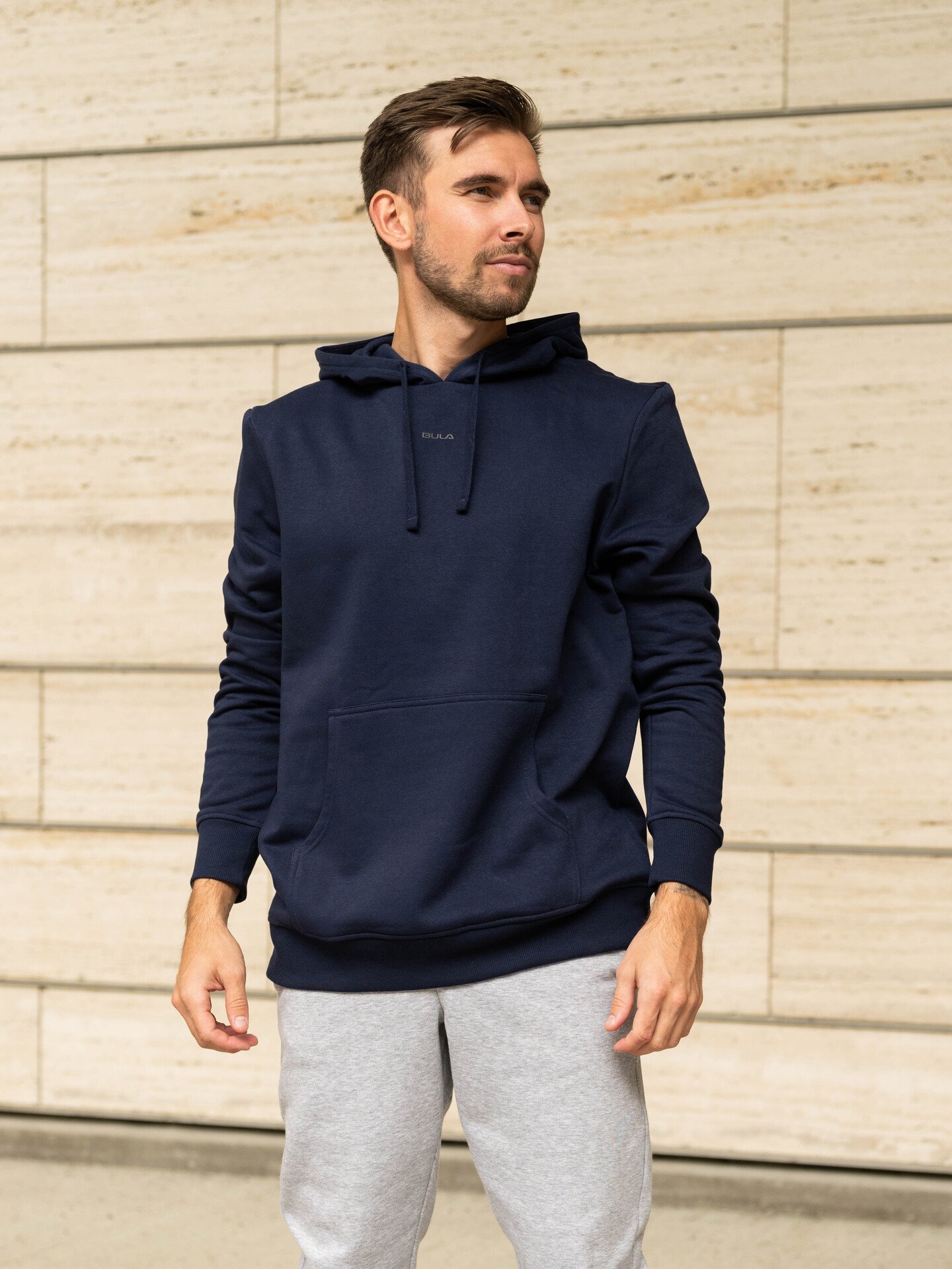 Bula Frame Logo Hoodie Navy