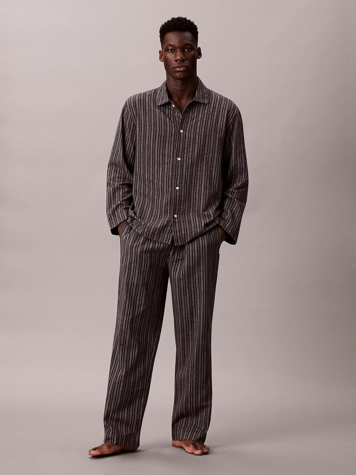Calvin Klein Sleep Pant Racetrack stripe+smoked pearl
