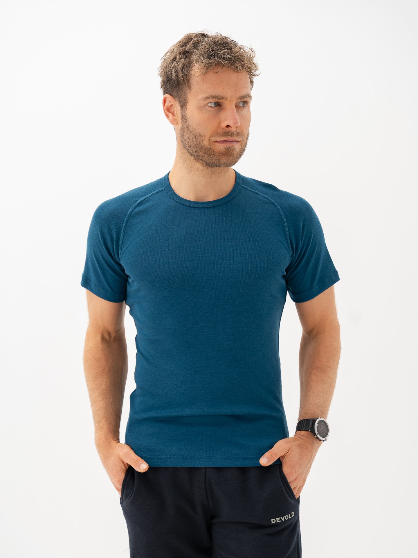 Devold Lauparen Merino 190 Base Tee Man Flood