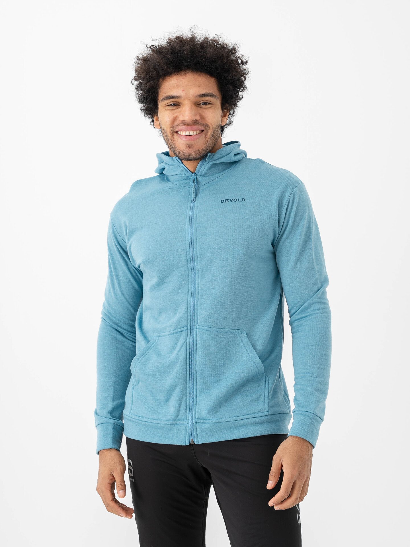 Devold Everyday Zip Hoodie Man Skyblue
