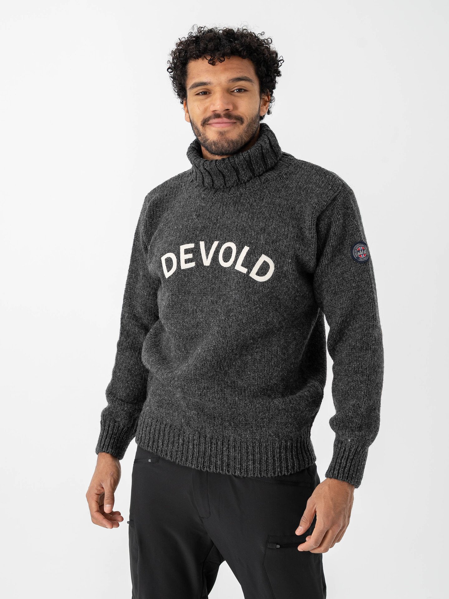 Devold Nansen Legacy High Neck Anthracite/Offwhite