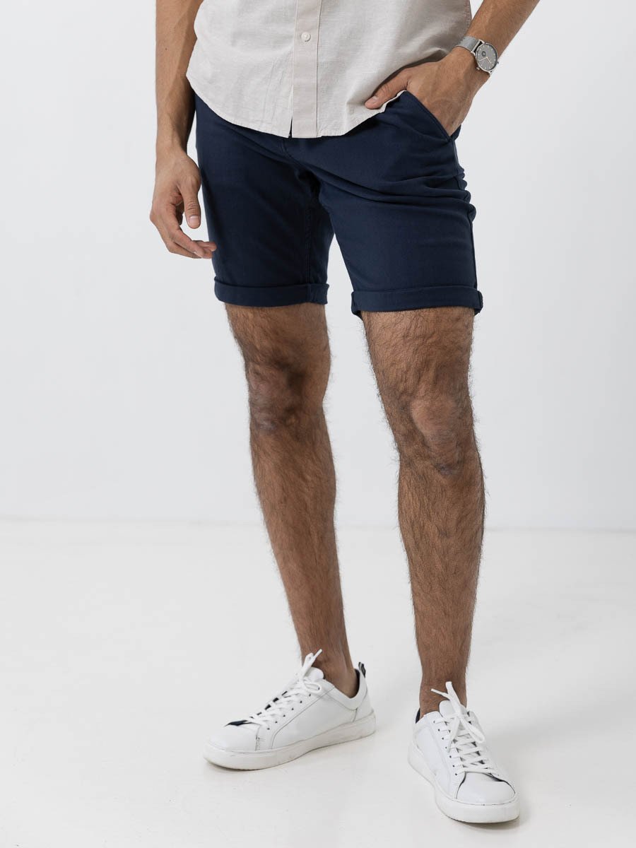 Selected Homme Slim Luton Flex Shorts Dark Sapphire