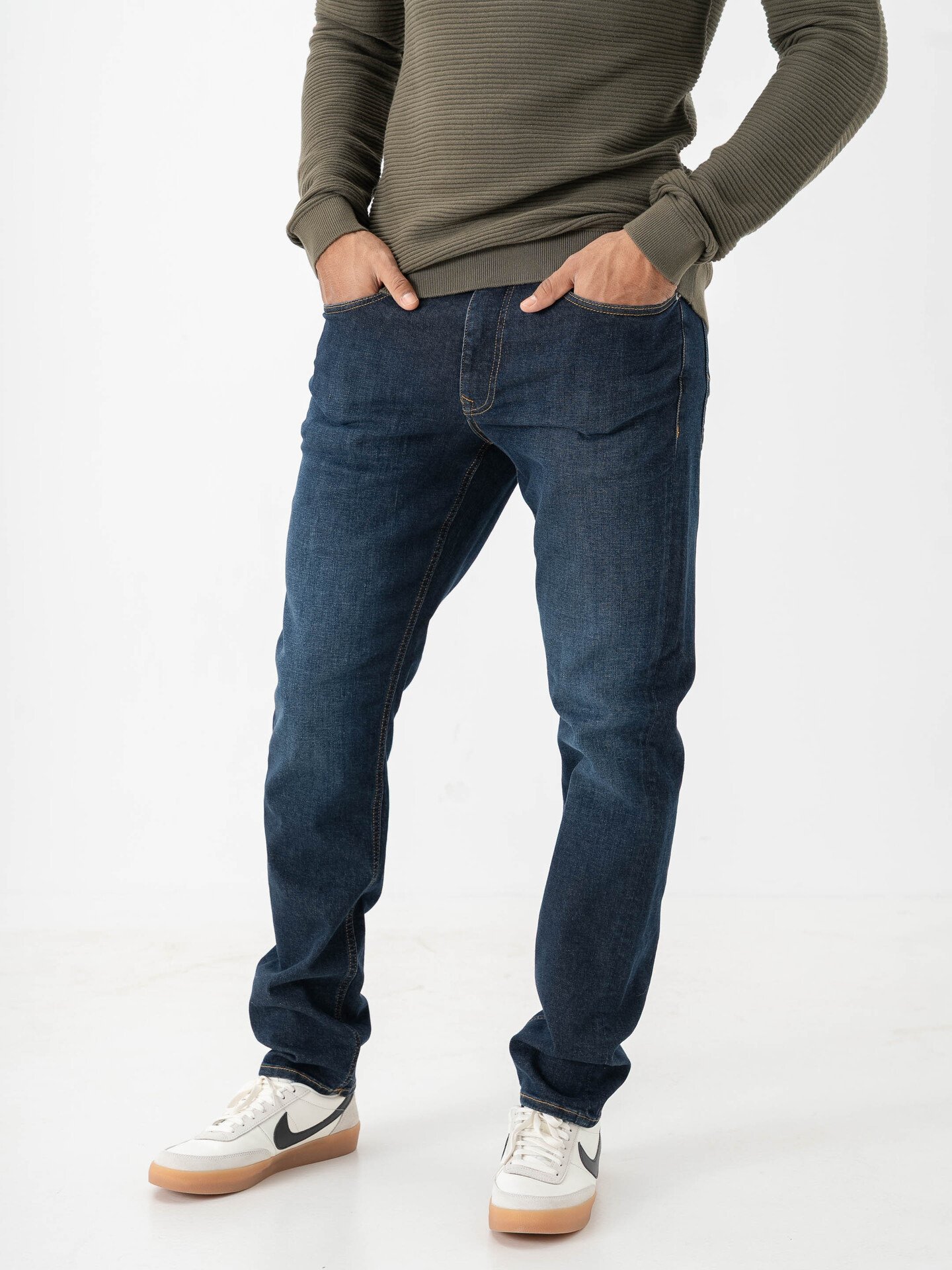 Selected Homme Slim Cleo Flex Jeans Dark Blue Denim