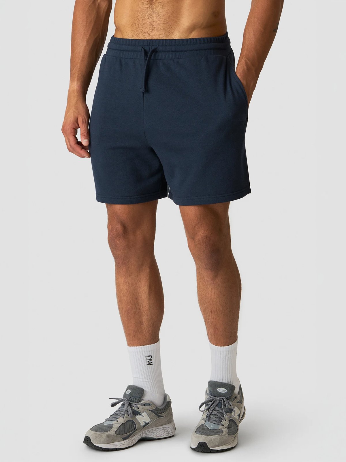 ICIW Everyday Relaxed Unbrushed Sweat Shorts Navy