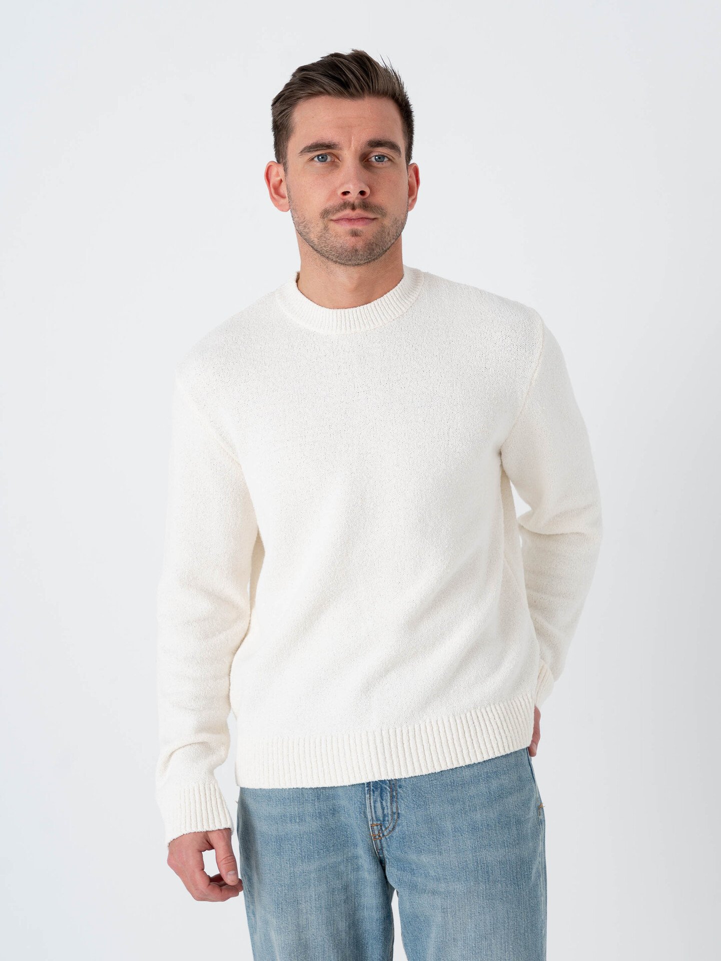 Jack and Jones Catskills Knit Crew Neck Sea Salt