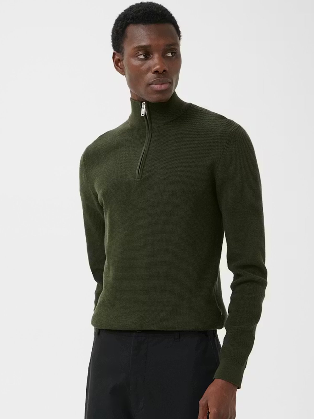 Matinique Lagoon Half Zip Dark Forest