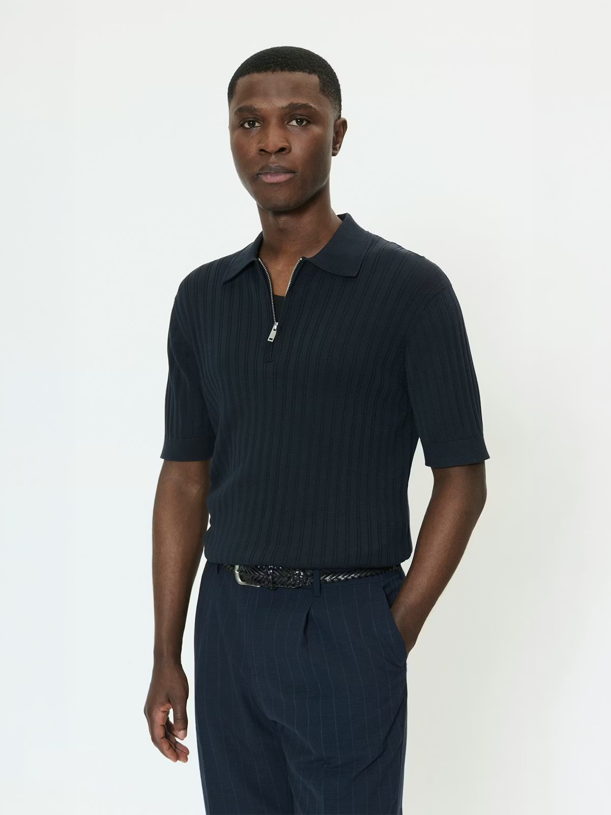 Matinique Polo Knit Dark Navy