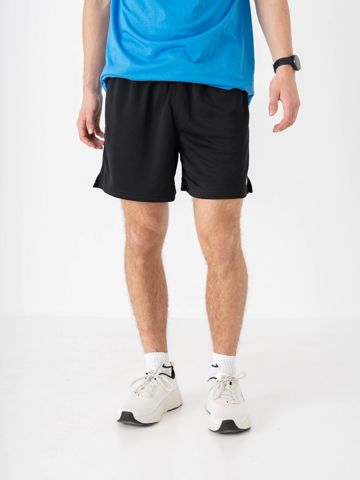 Nike Club Flow Mesh Shorts Black / White