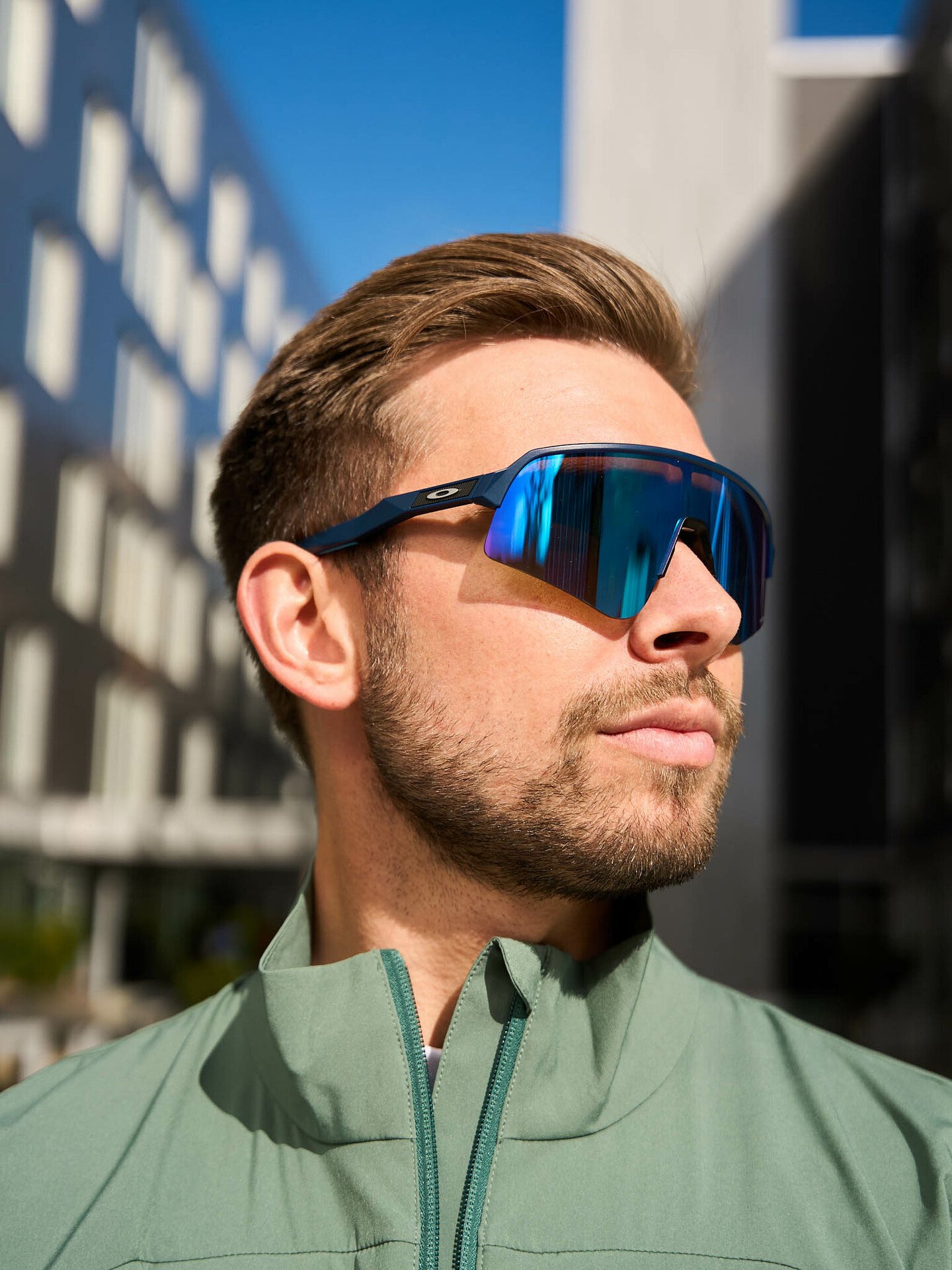 Oakley Sutro Lite Sweep Brilleglass: Prizm Sapphire Brilleglass / Innfatning: Matte Navy / Lysgjennomslipp: 12 %