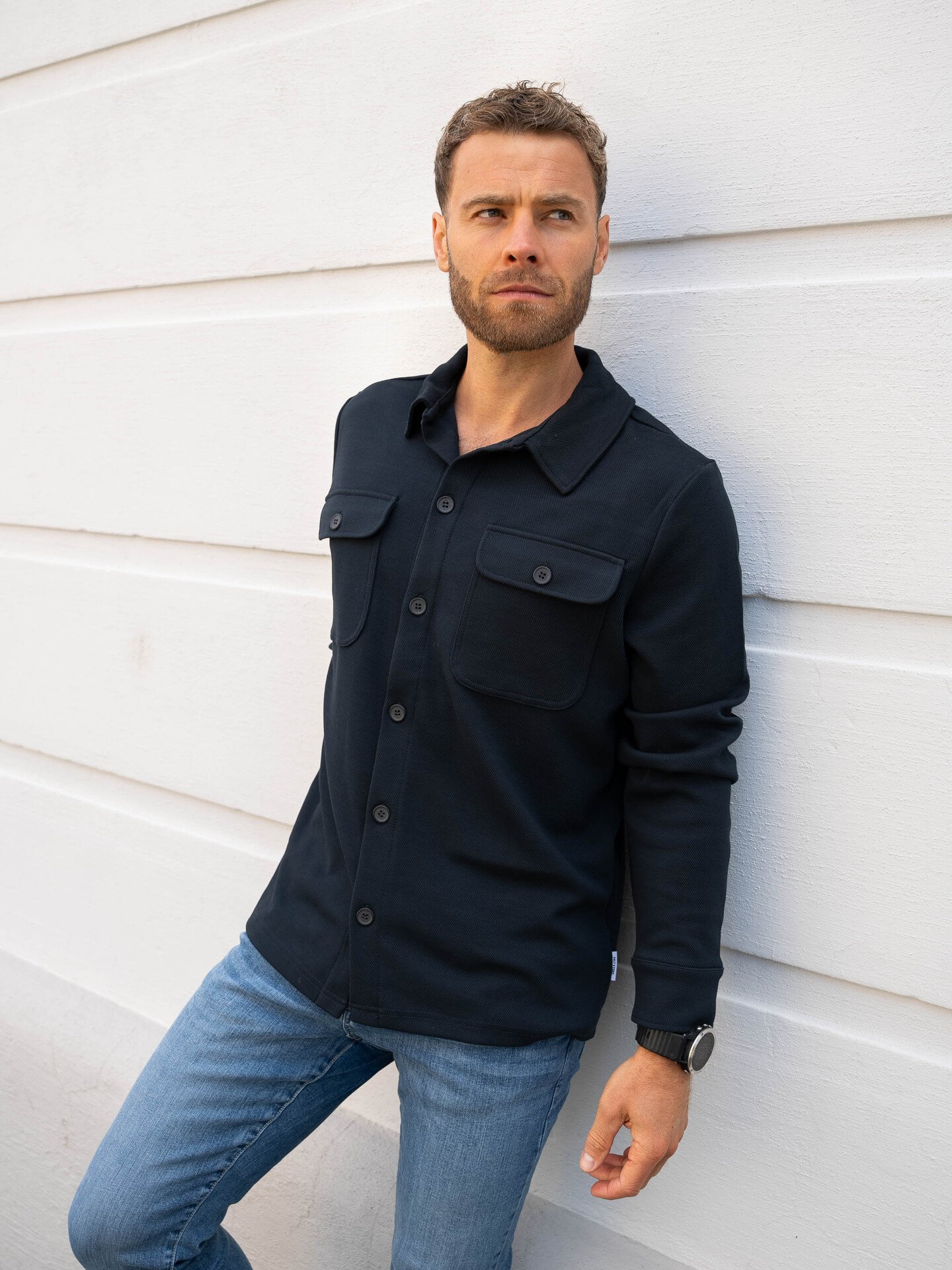 Only & Sons Newkodyl Overshirt Sweat Dark Navy