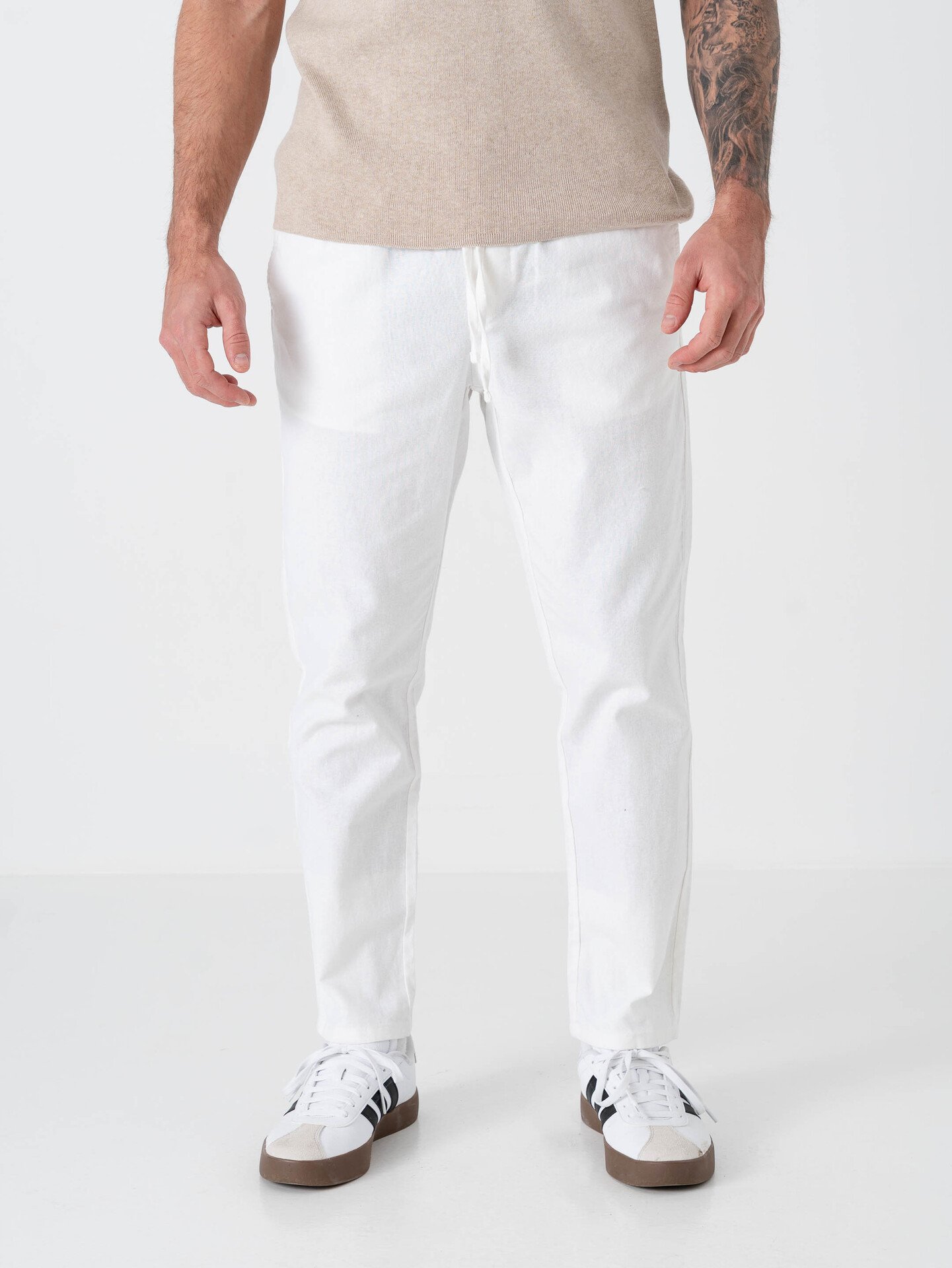 Only & Sons Linus Crop Pants Bright White