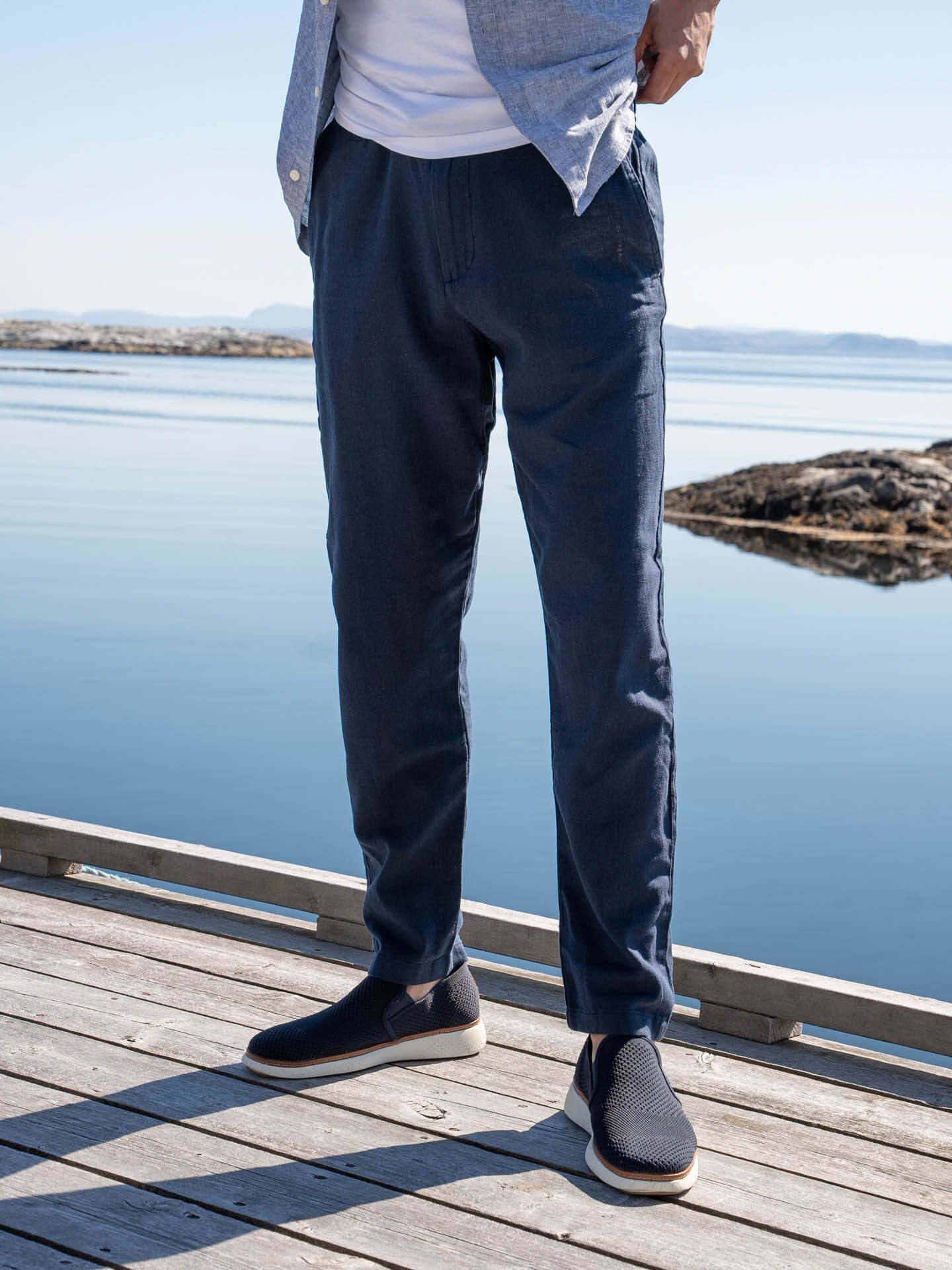 Only & Sons Linus Crop Pants Dark Navy