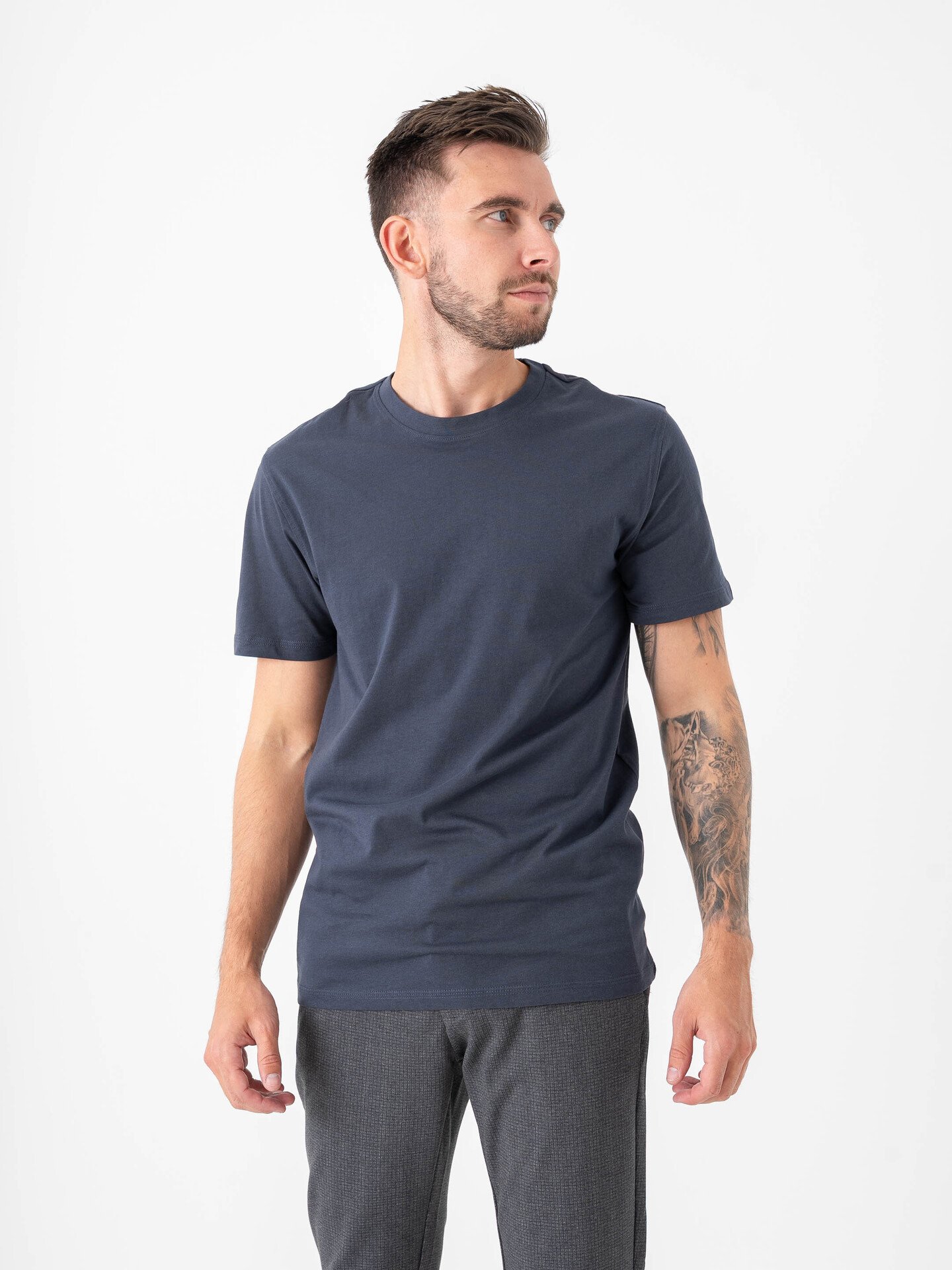 Only & Sons Max Life Short Sleeve Stitch Tee Blue nights