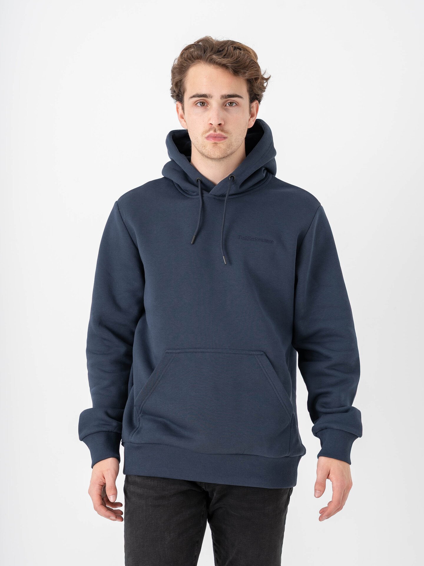 Peak Performance M Original Small Logo Hood Blue Shadow